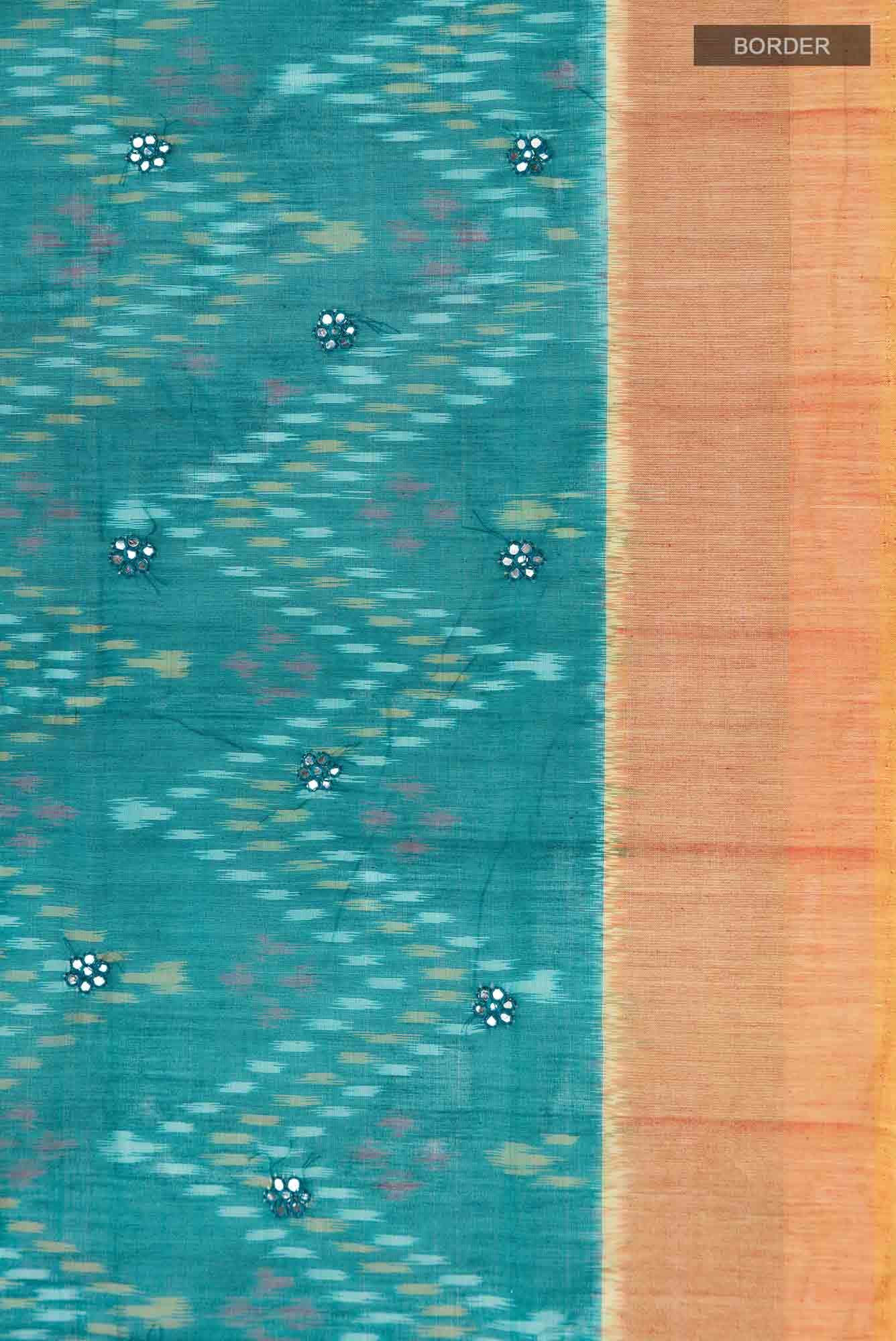 Blue Silk Cotton Saree
