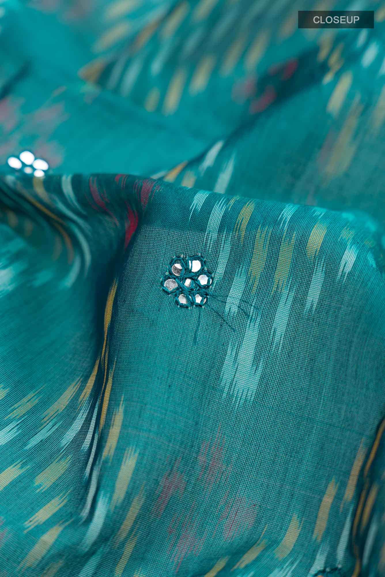 Blue Silk Cotton Saree
