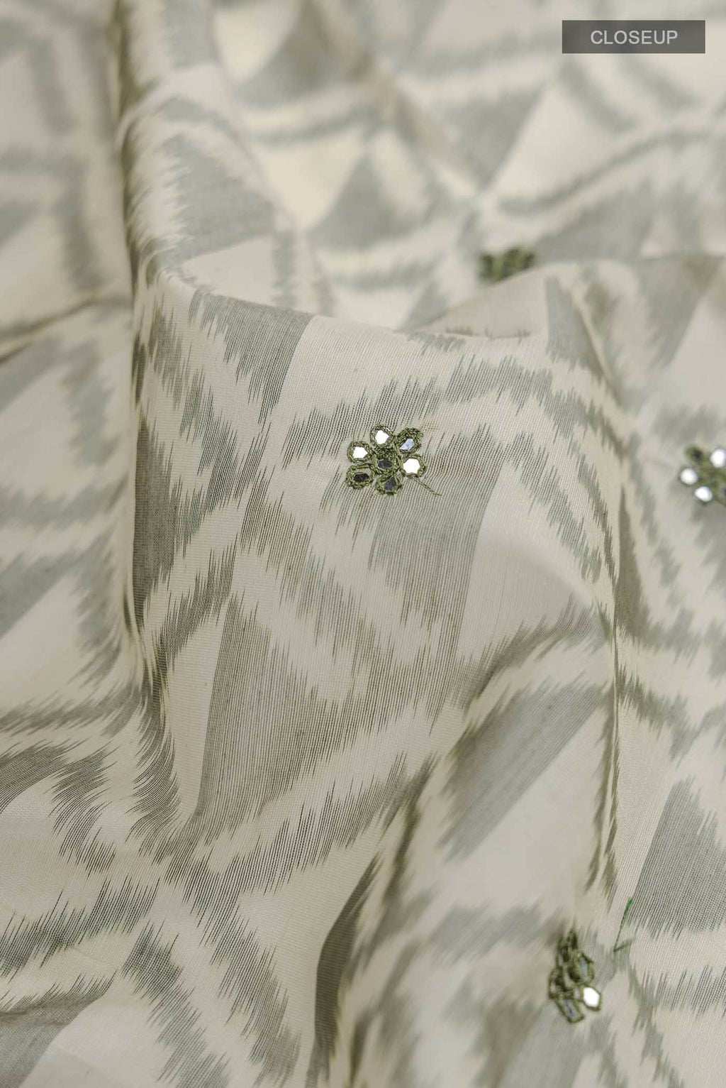 Beige Silk Cotton Saree
