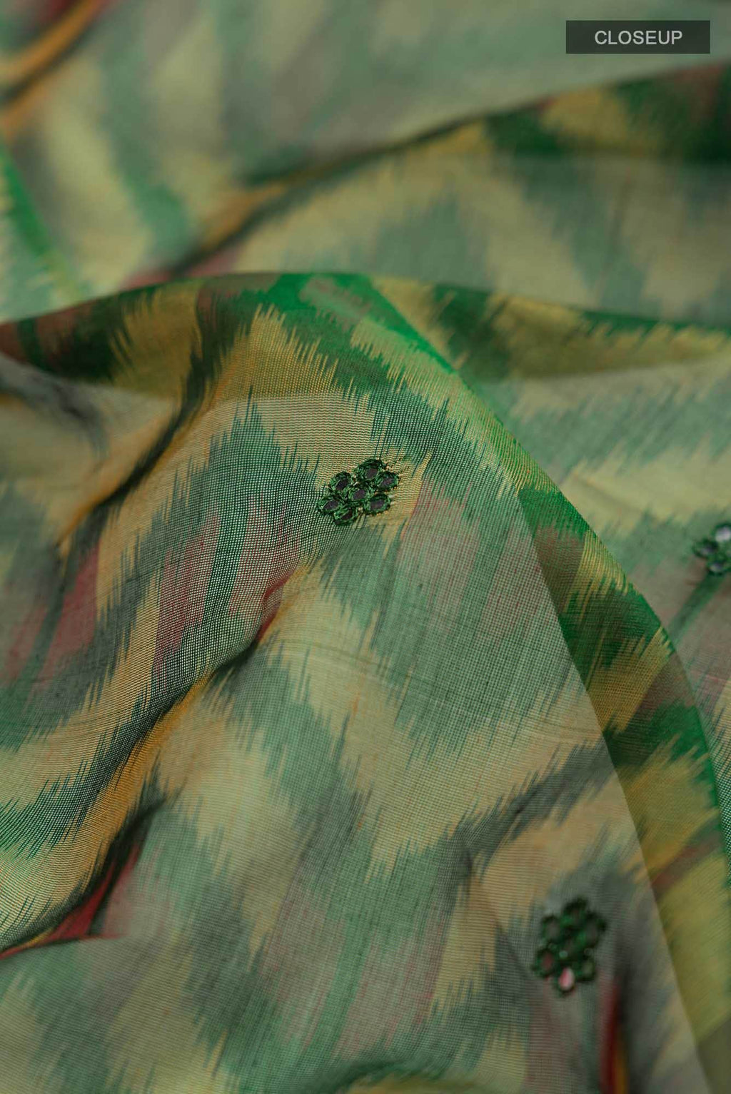 Green Silk Cotton Saree