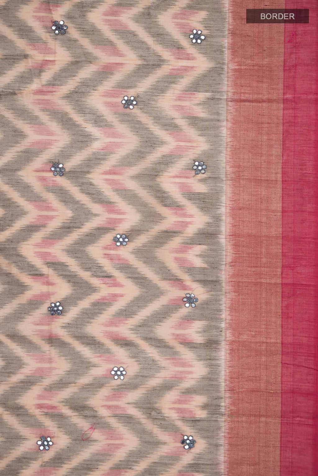 Grey Silk Cotton Saree