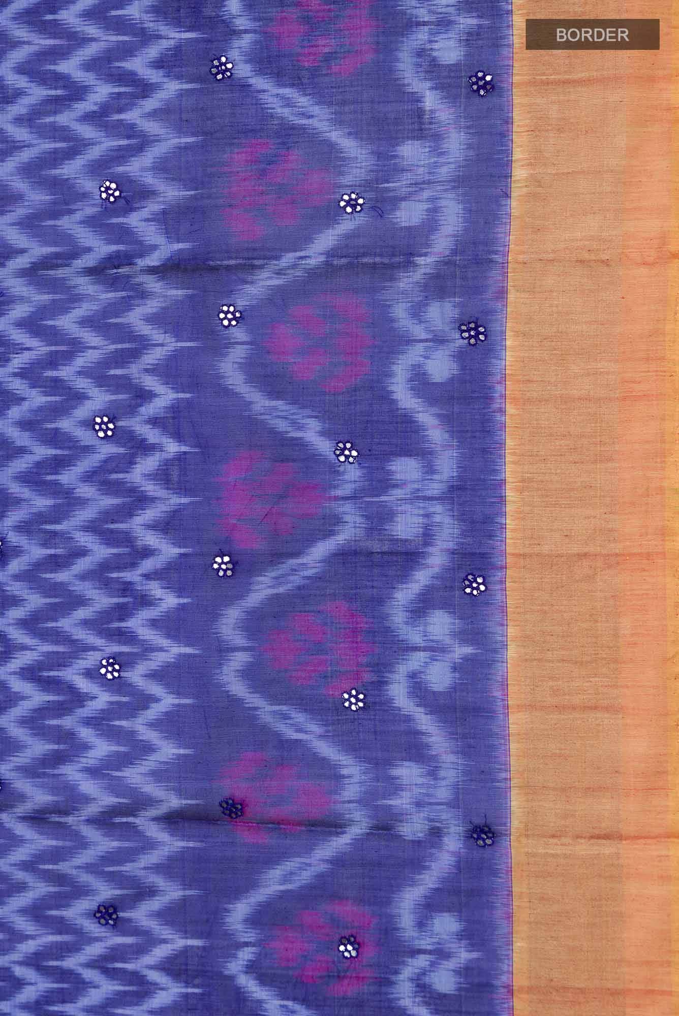 Blue Silk Cotton Saree