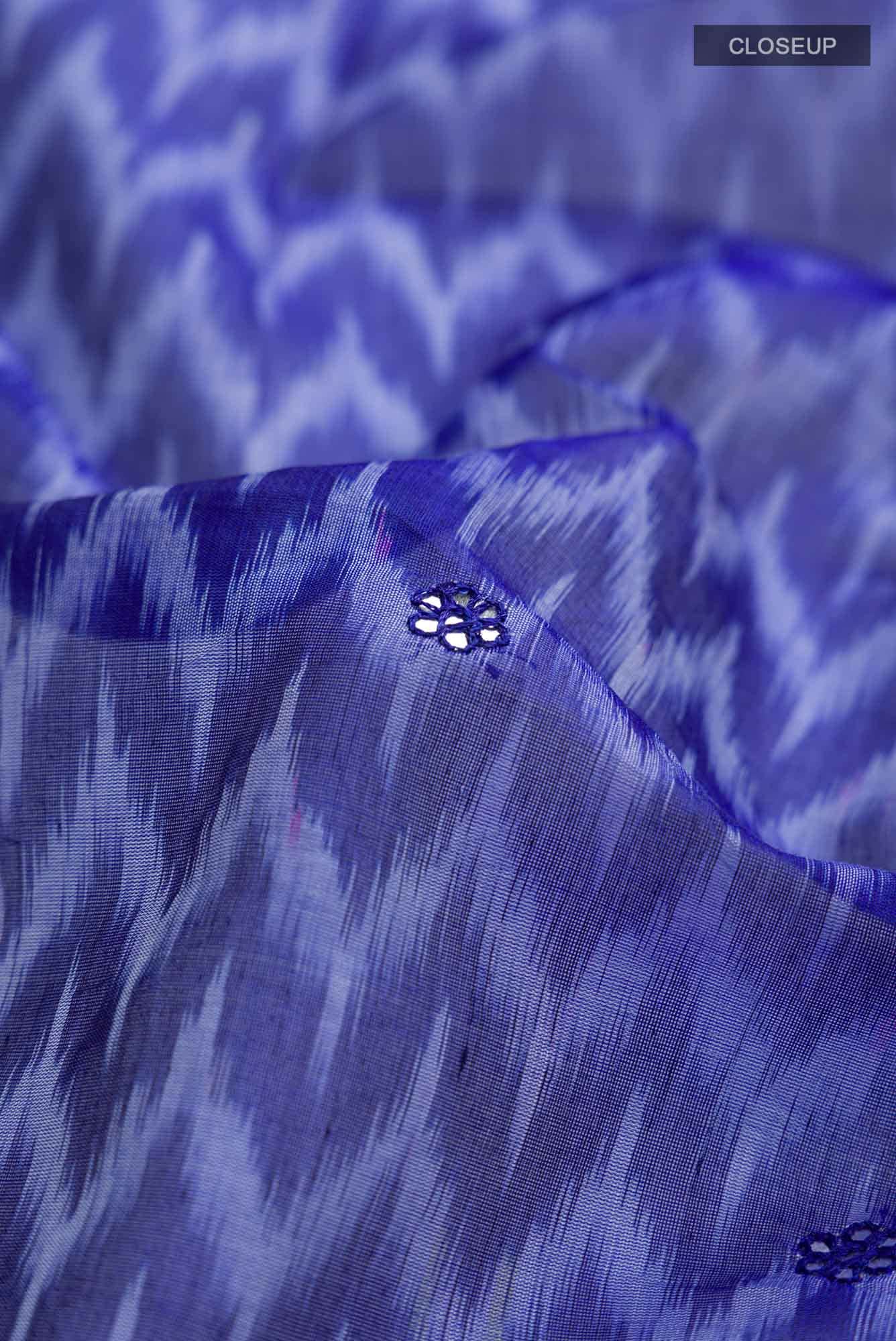 Blue Silk Cotton Saree