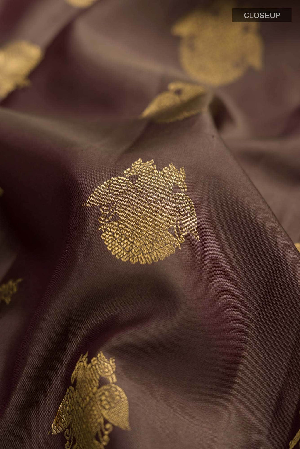 Brown Kanchipuram Silk Saree