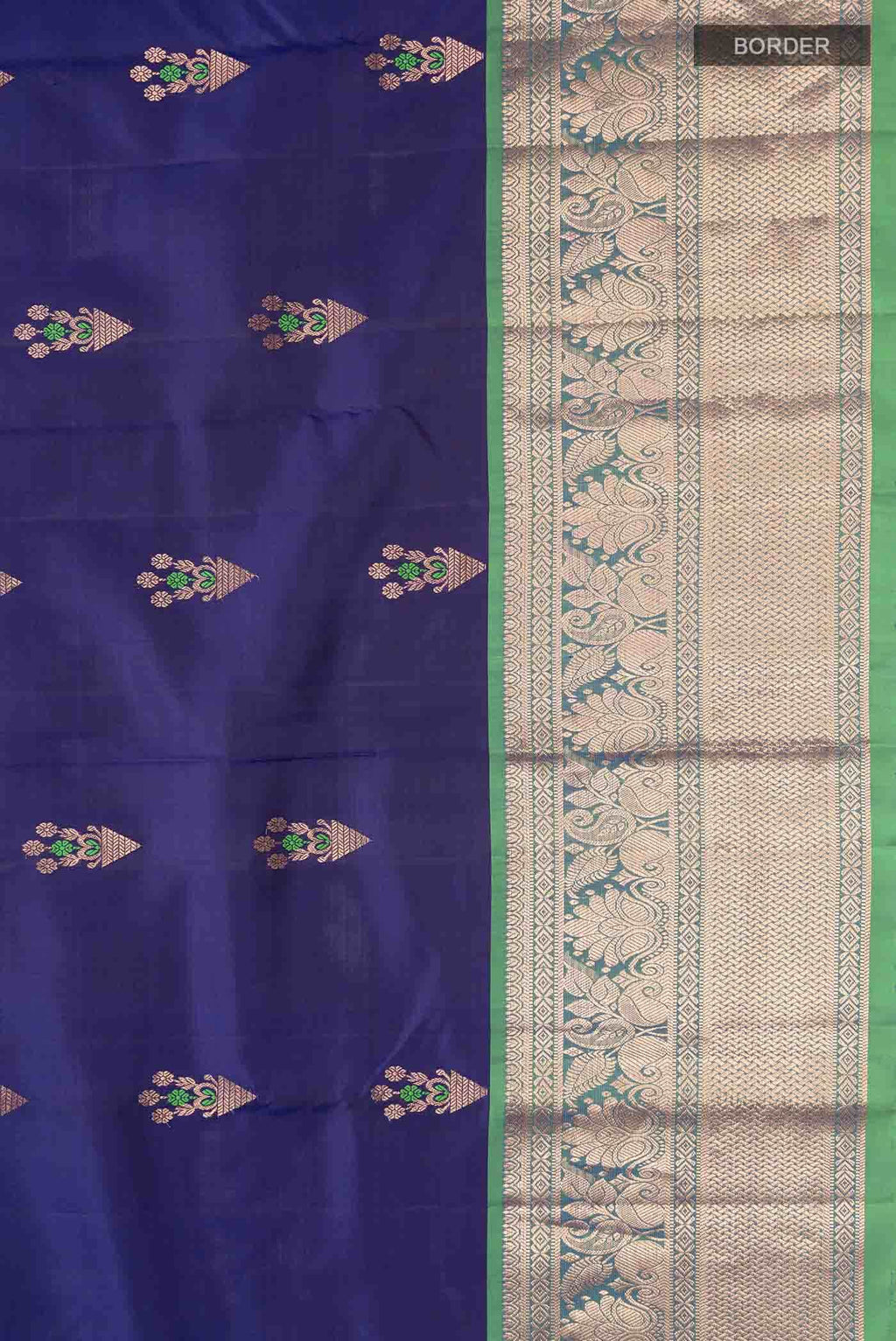 Blue Kanchipuram Silk Saree
