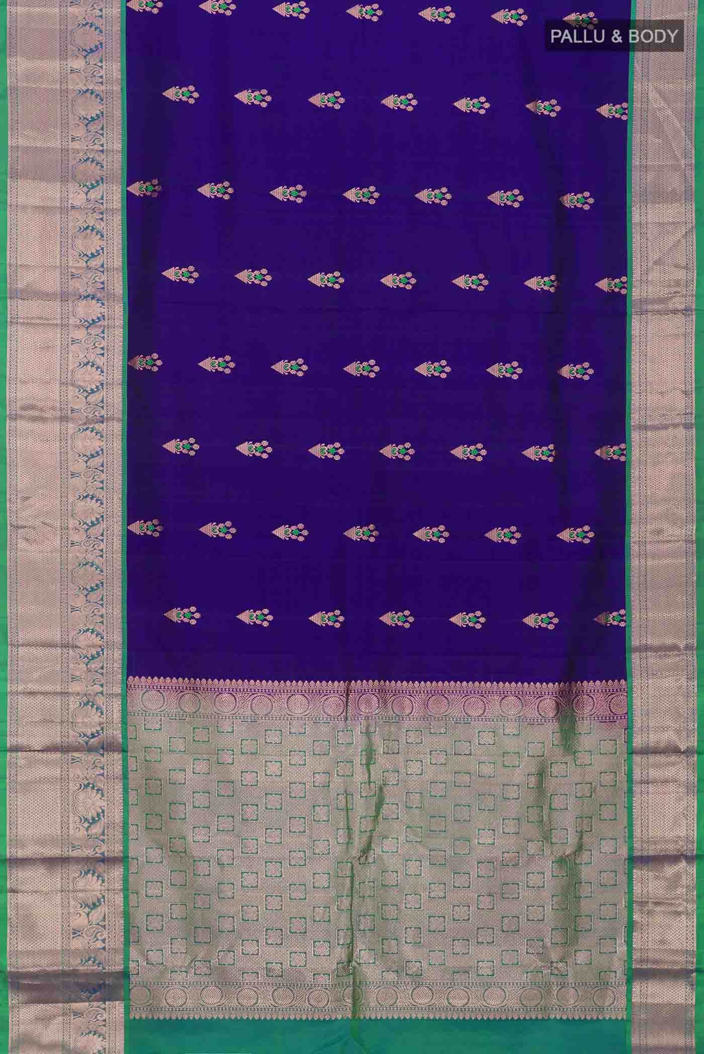 Blue Kanchipuram Silk Saree