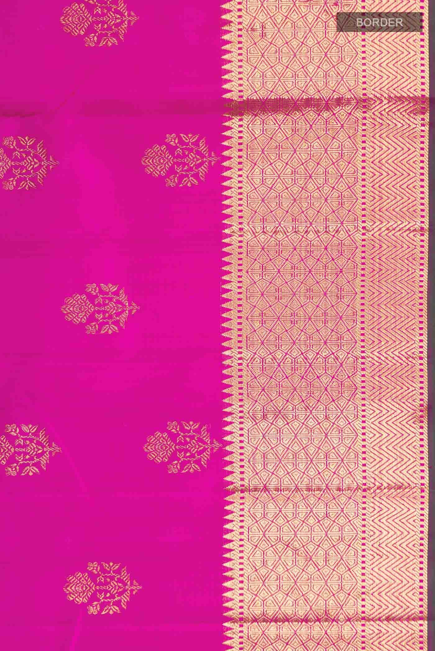 Rani Pink Kanchipuram Silk Saree