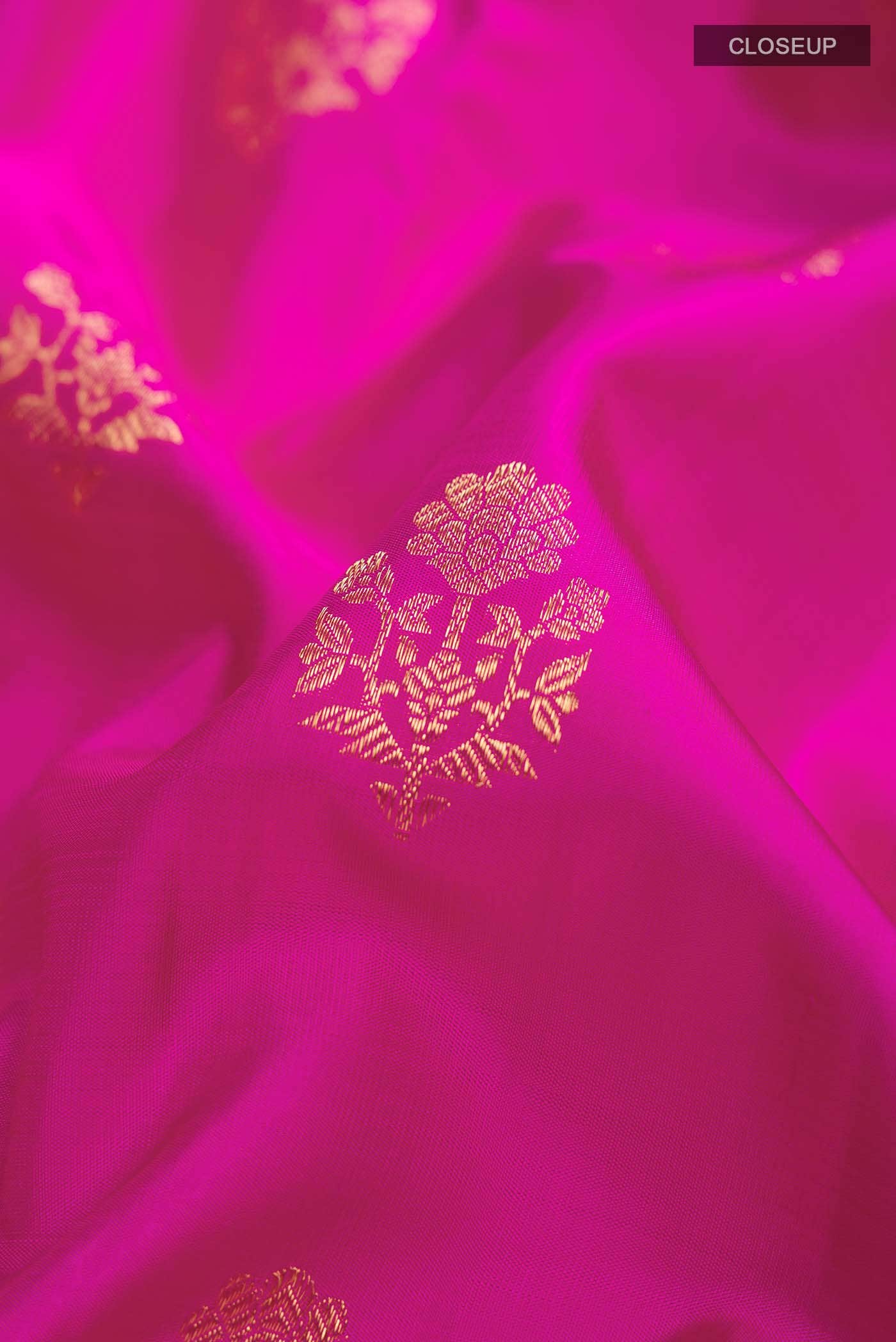 Rani Pink Kanchipuram Silk Saree