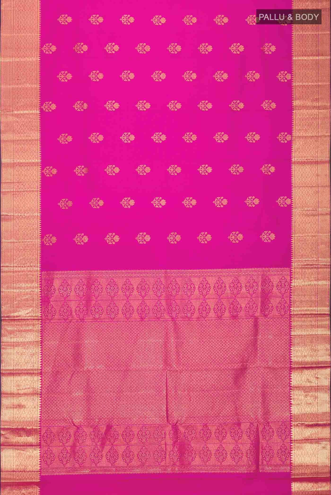 Rani Pink Kanchipuram Silk Saree