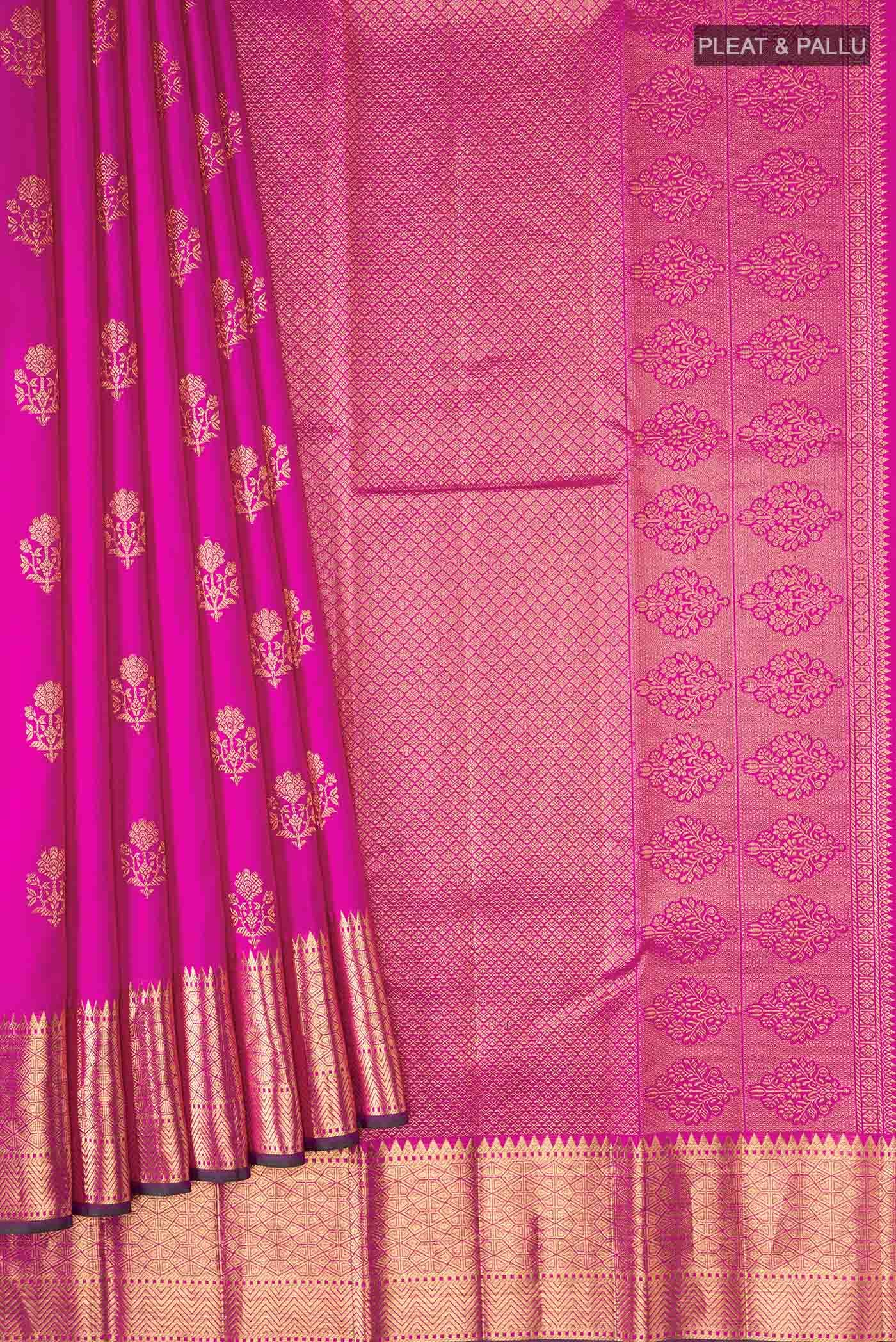 Rani Pink Kanchipuram Silk Saree