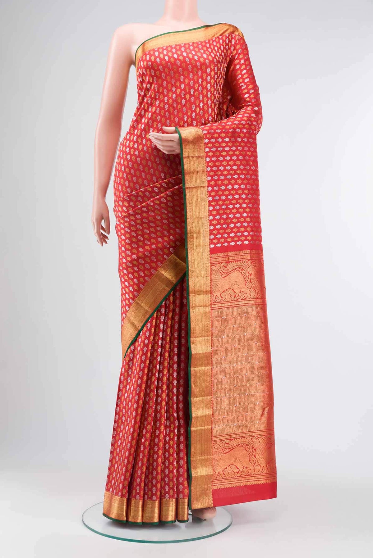 Red Kanjivaram Silk Saree