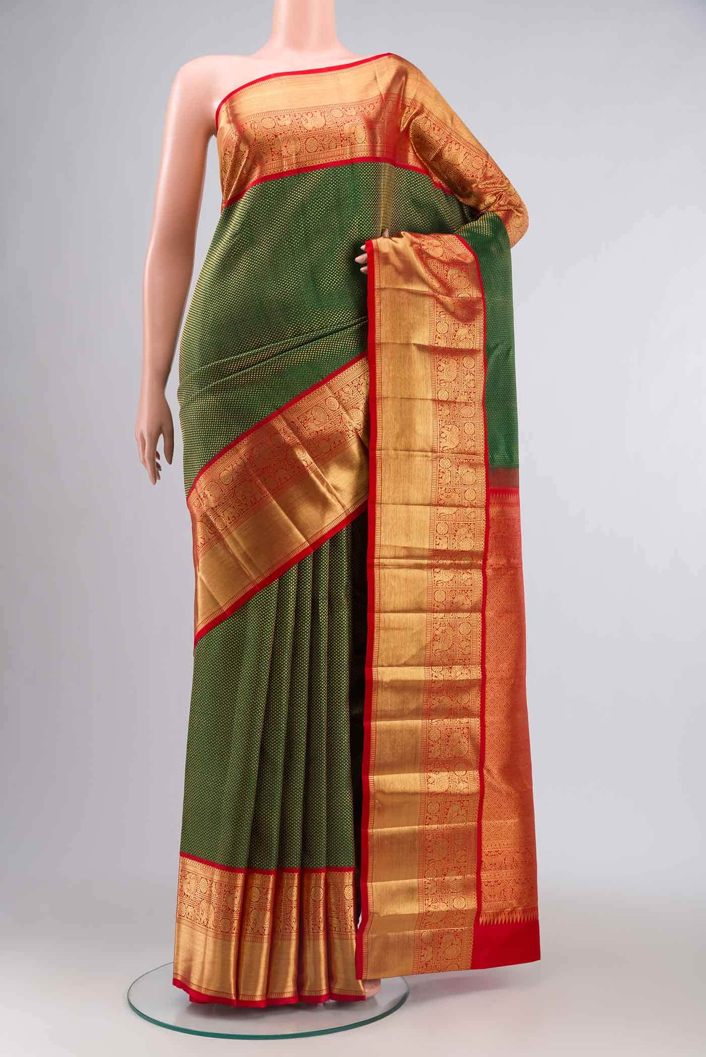 Green Kanchipuram Silk Saree