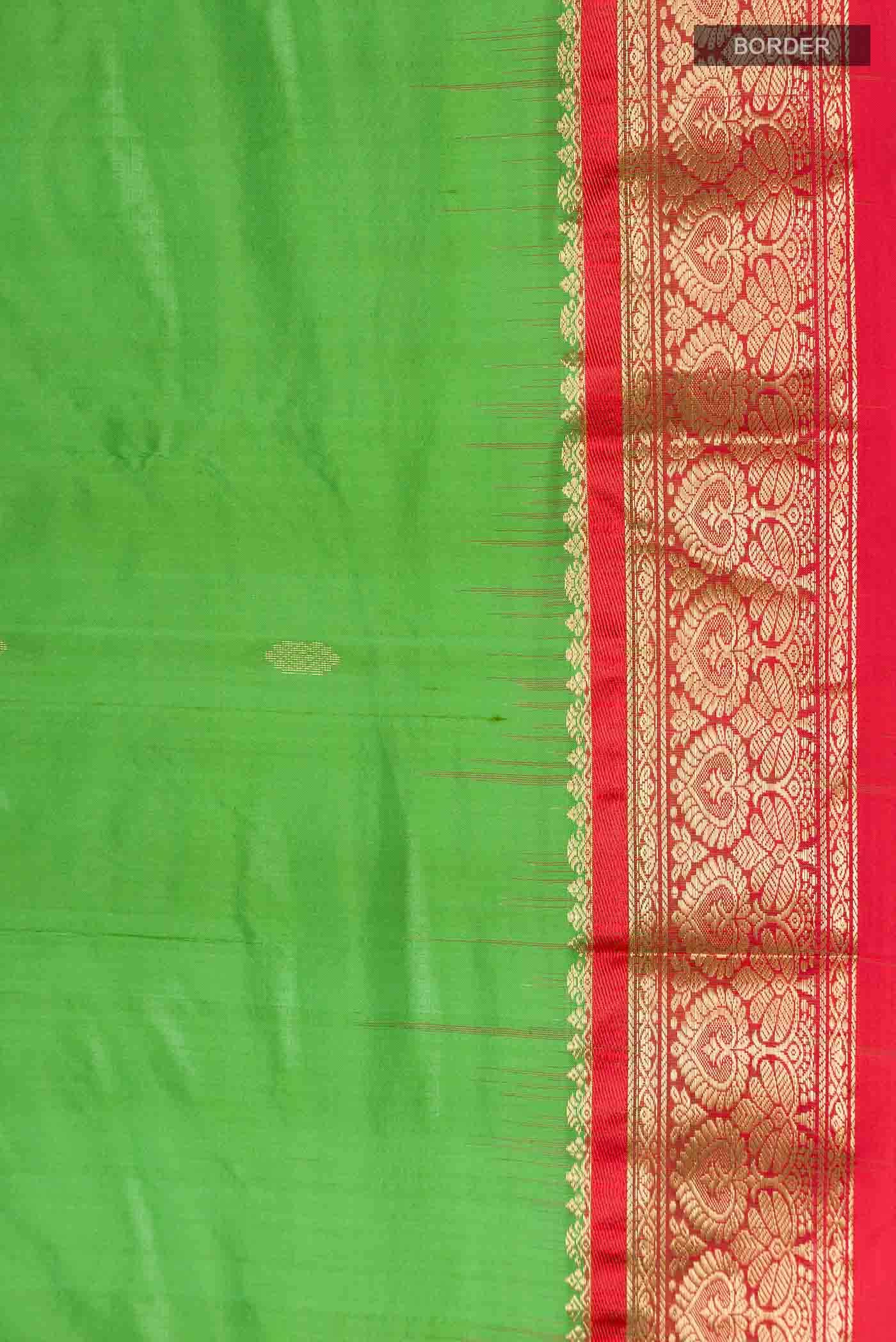 Green Bangalore Silk Saree