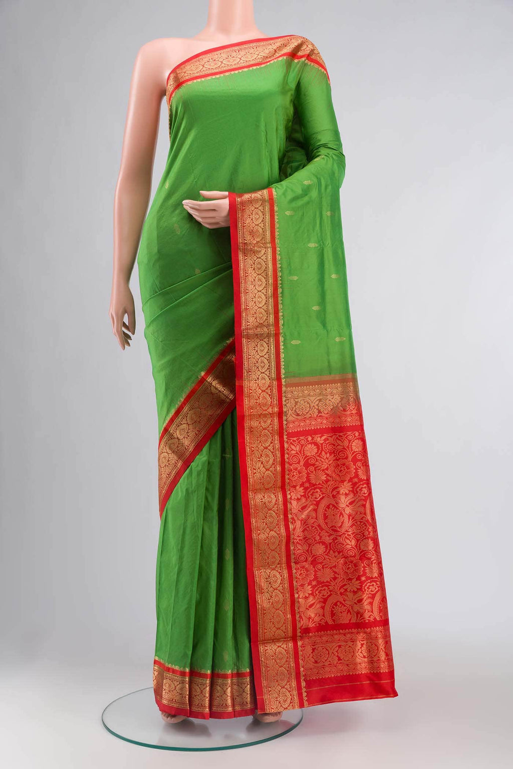 Green Bangalore Silk Saree