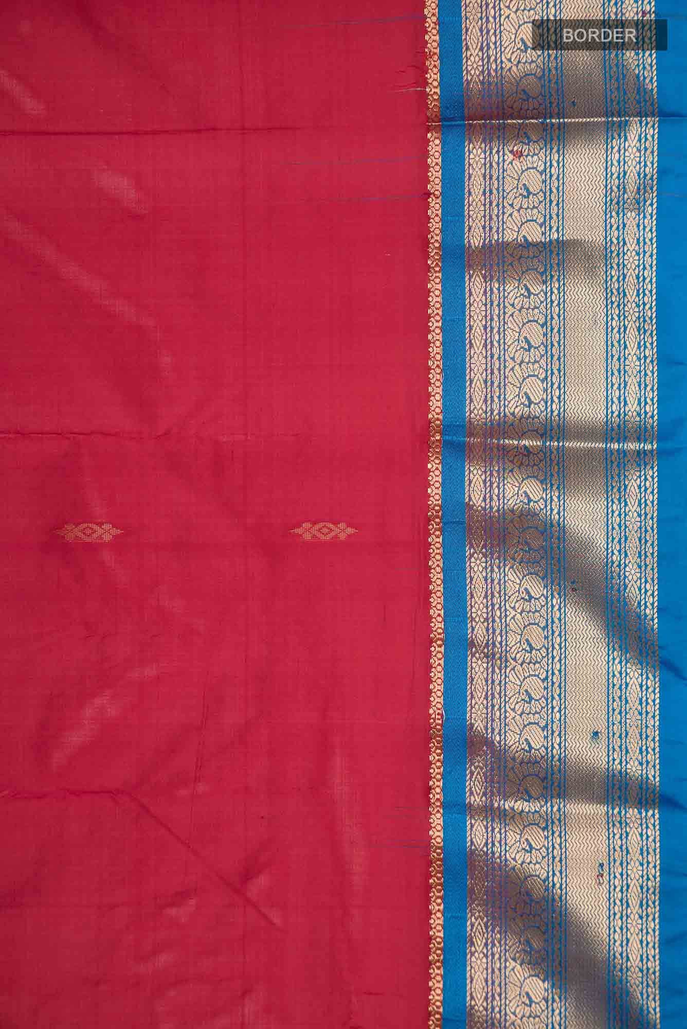 Red Bangalore Silk Saree