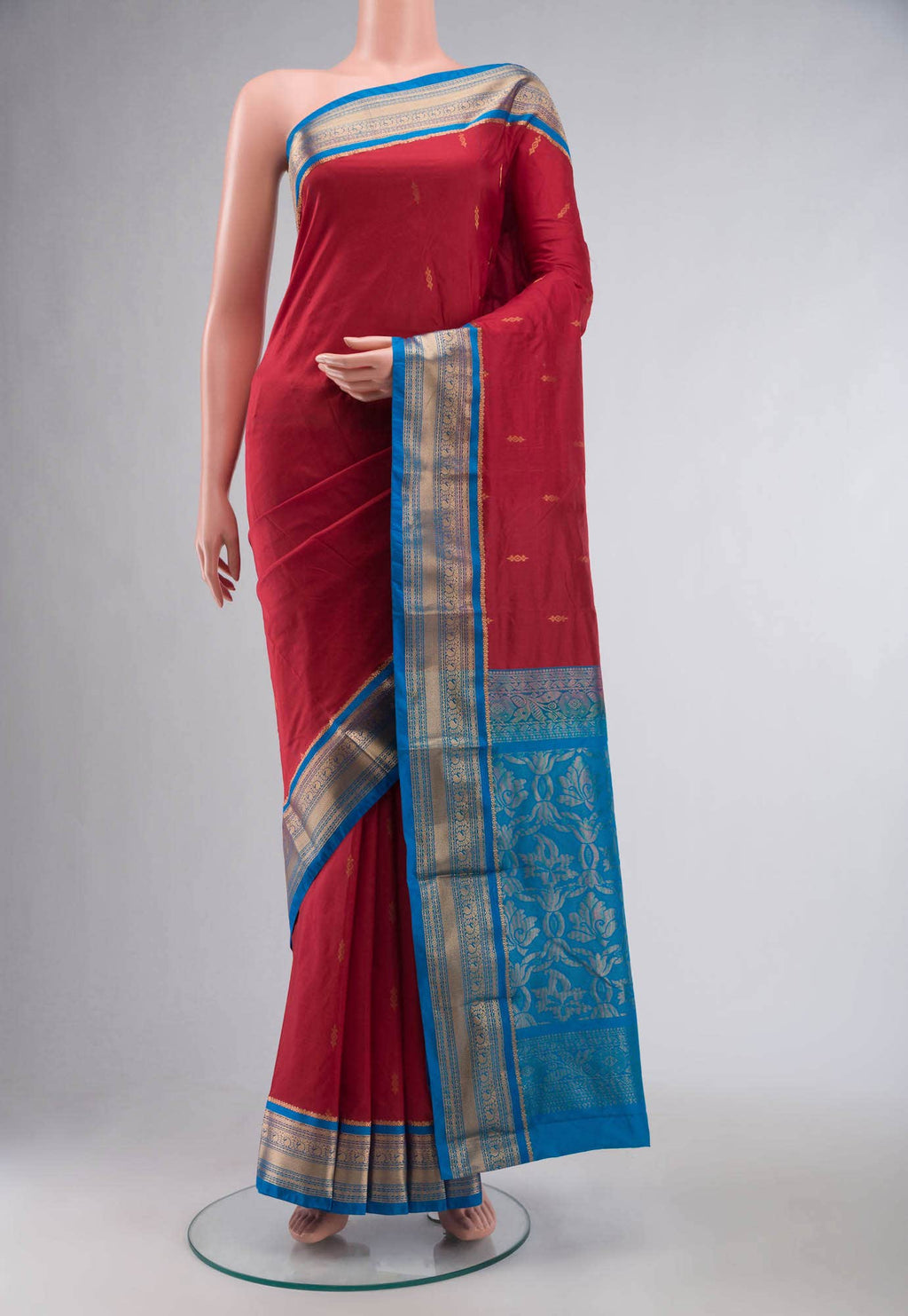 Red Bangalore Silk Saree