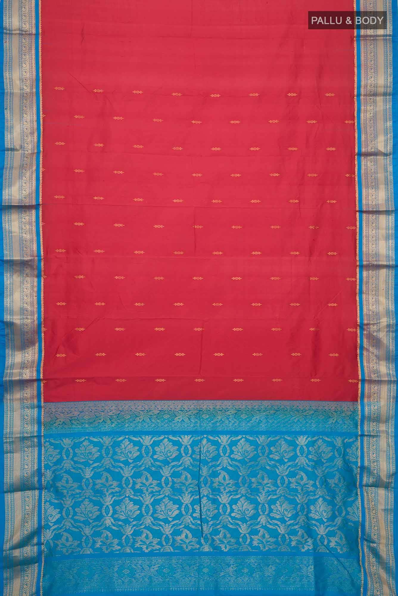 Red Bangalore Silk Saree