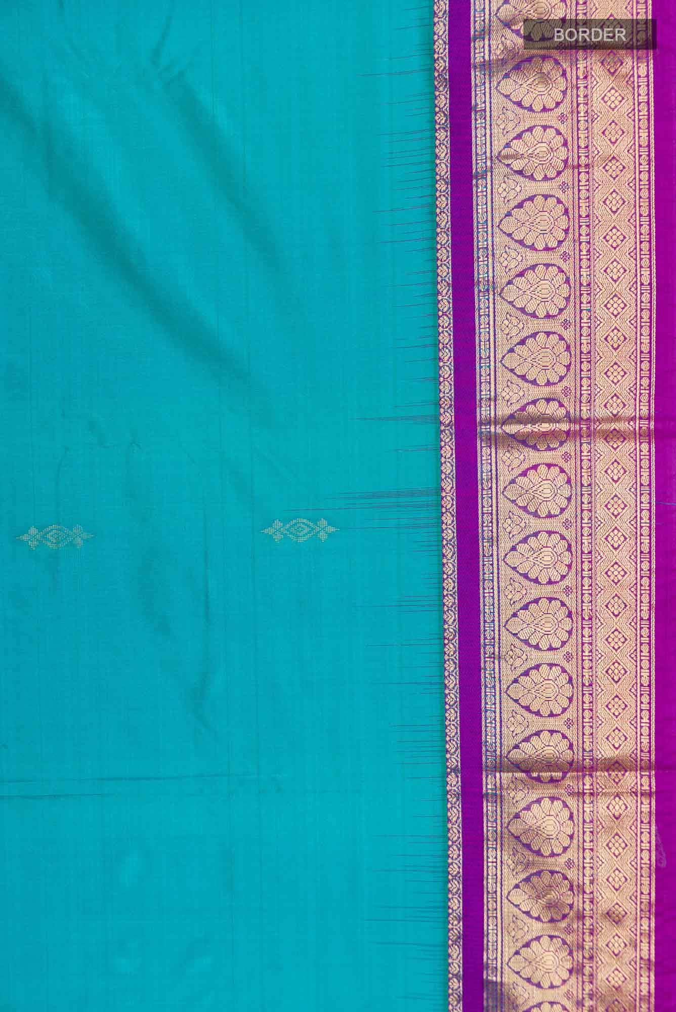 Blue Bangalore Silk Saree