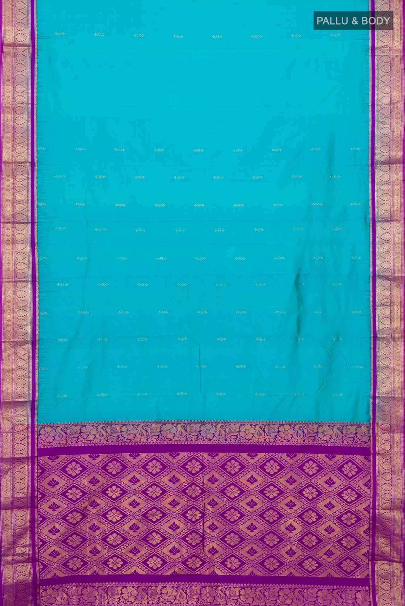 Blue Bangalore Silk Saree