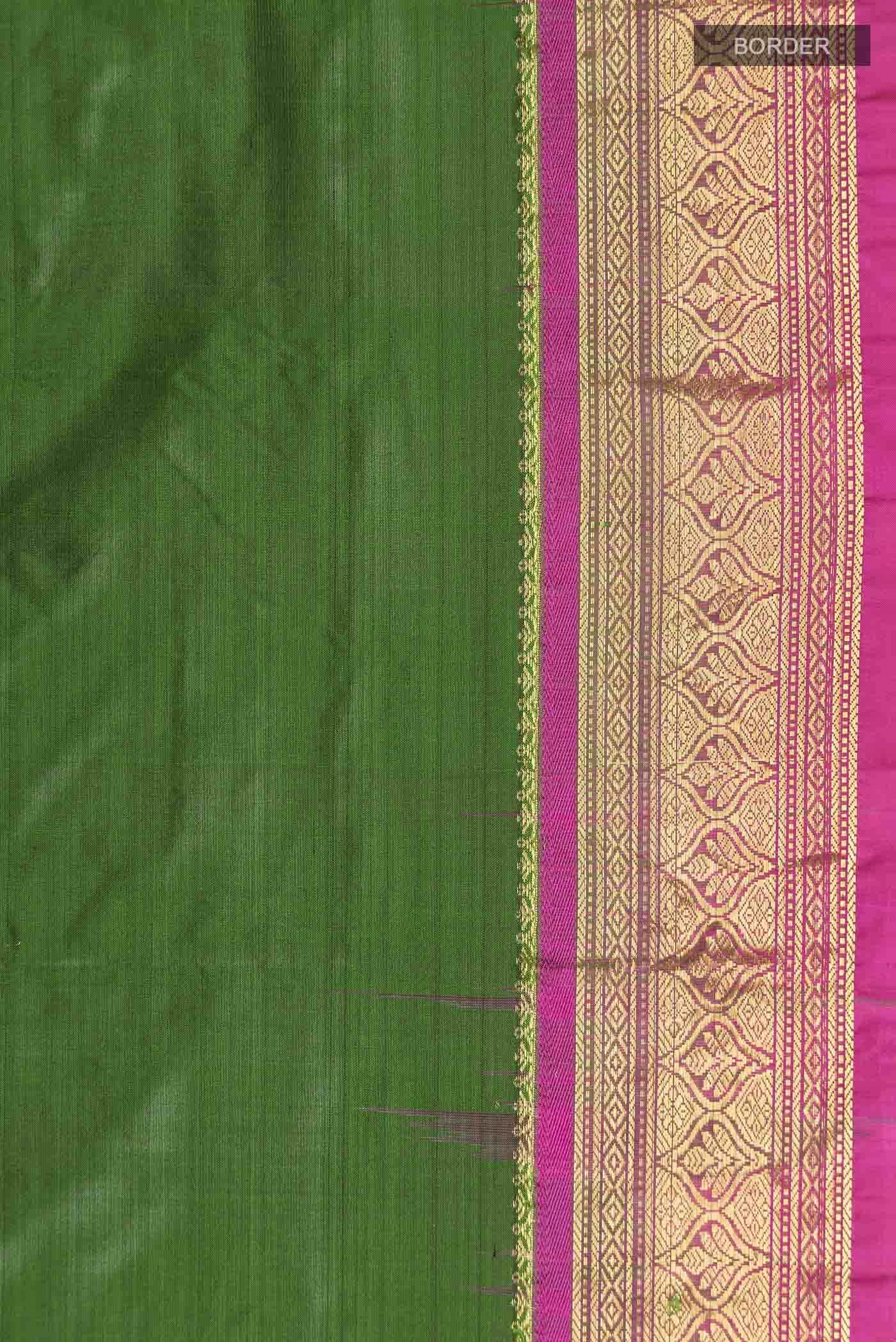 Green Bangalore Silk Saree