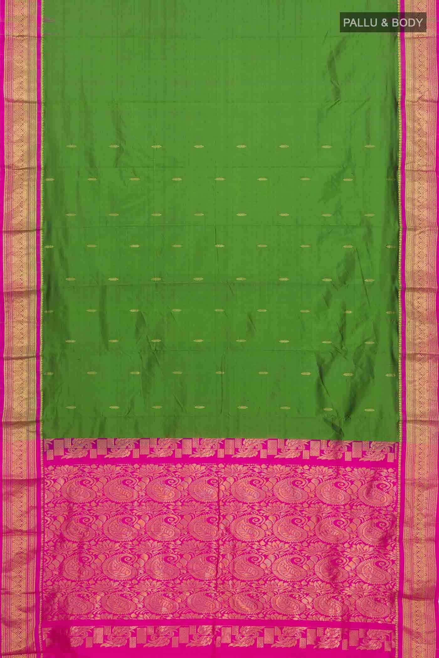 Green Bangalore Silk Saree