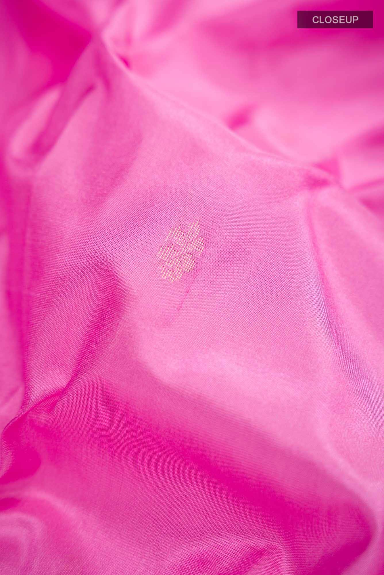 Rose pink Bangalore Silk Saree