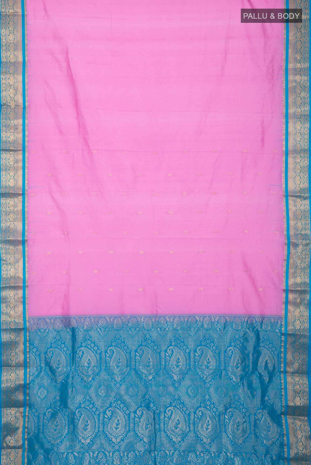 Rose pink Bangalore Silk Saree