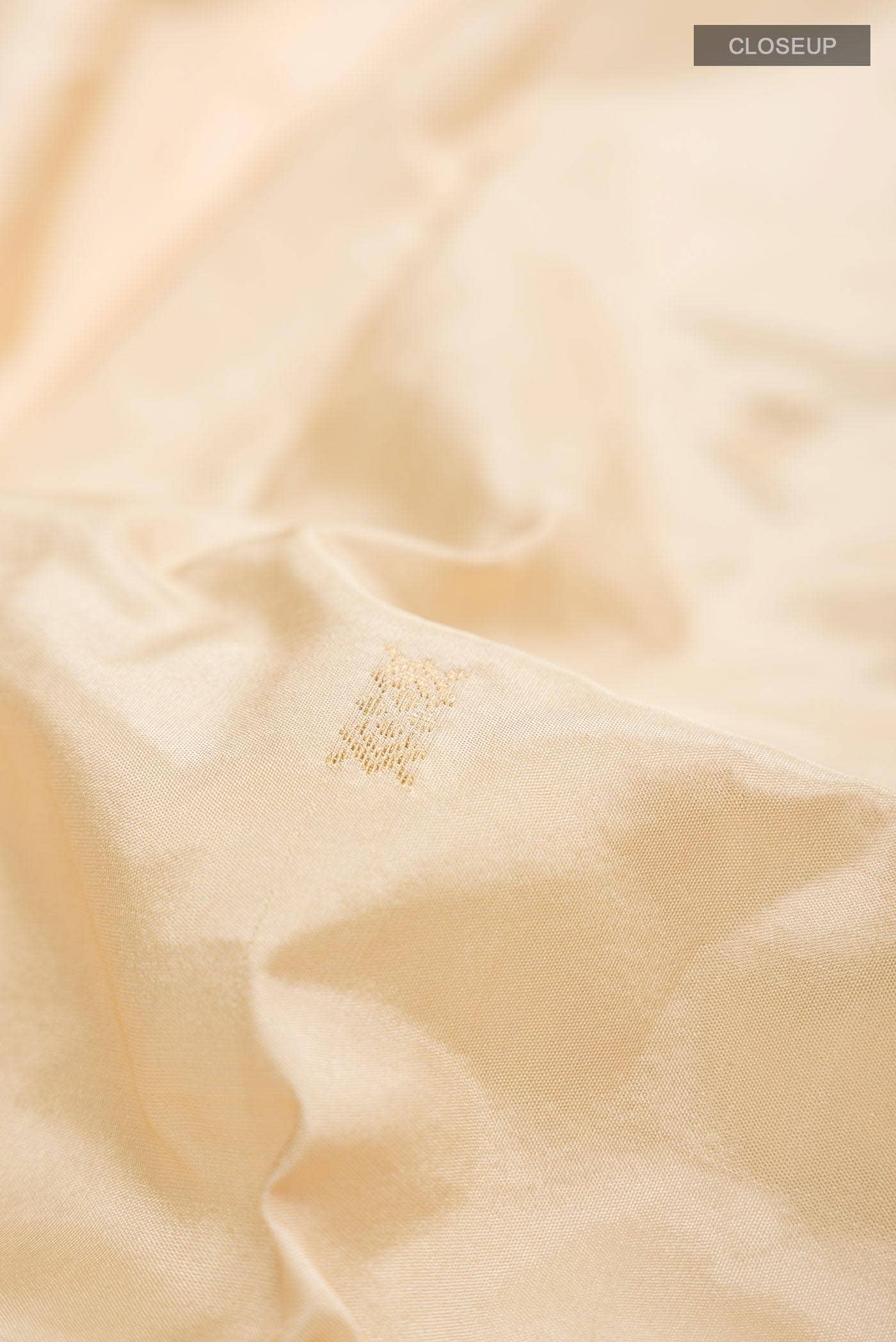 Beige Bangalore Silk Saree