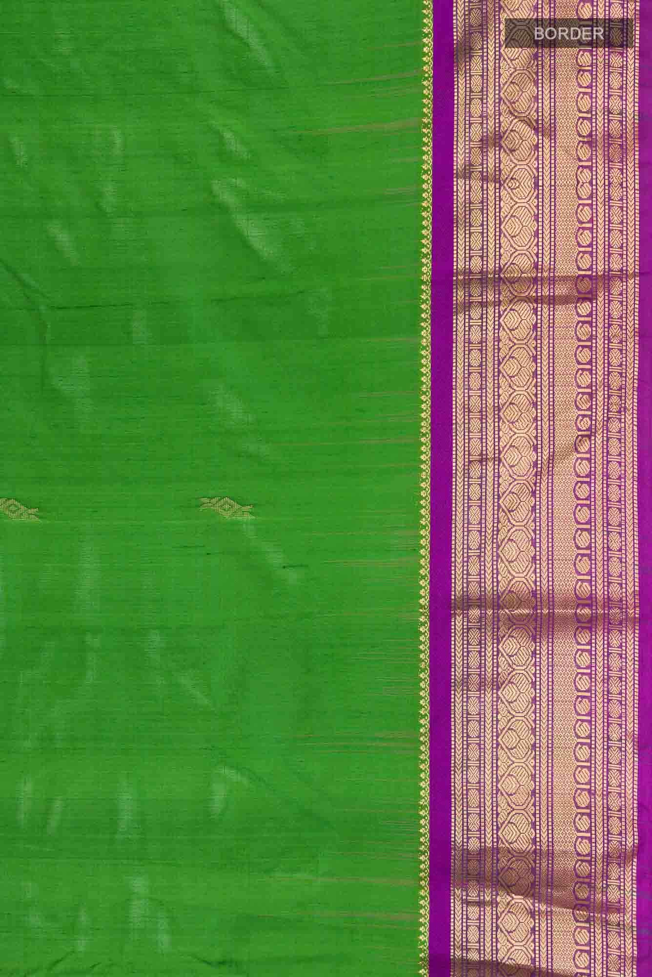 Green Bangalore Silk Saree