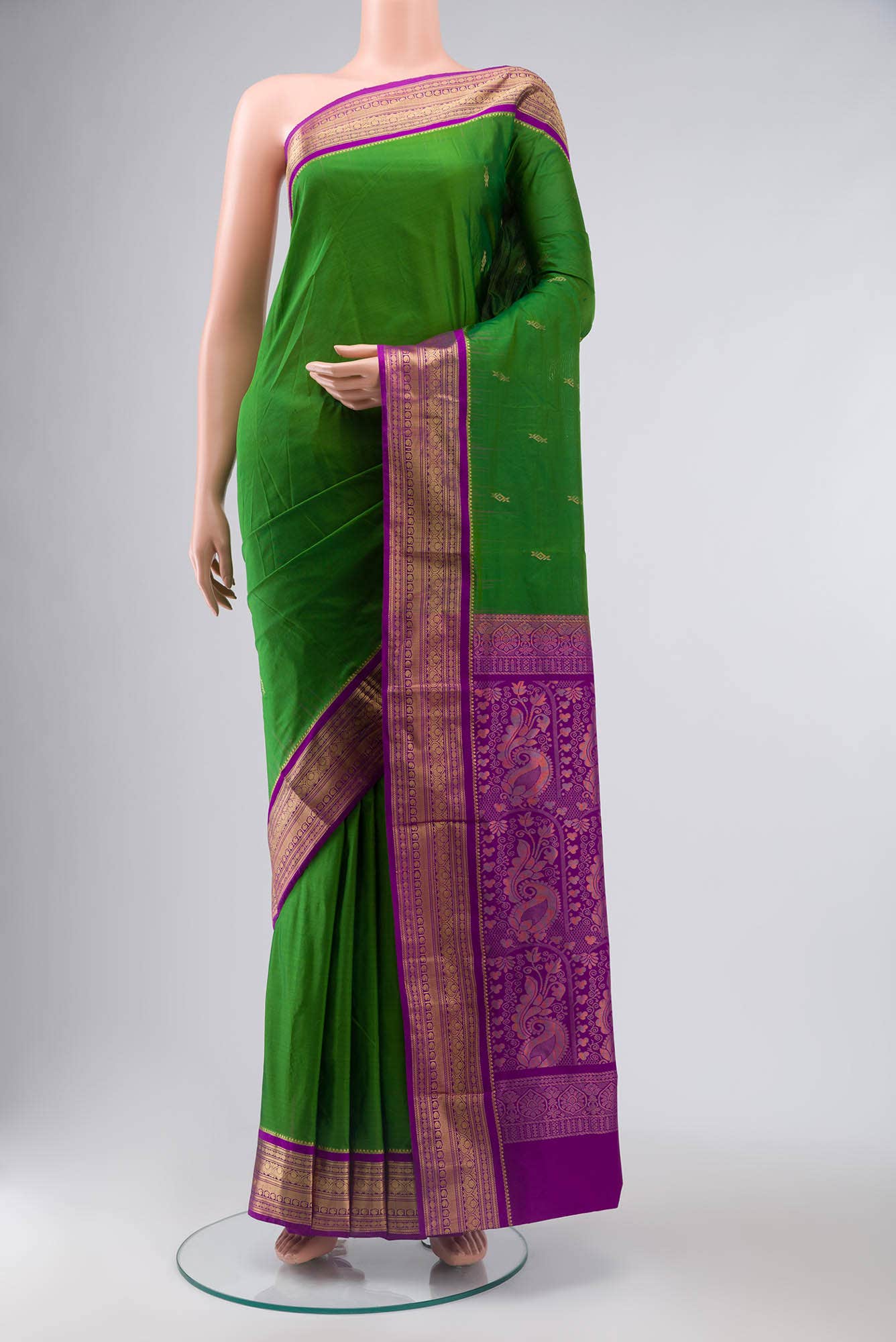 Green Bangalore Silk Saree
