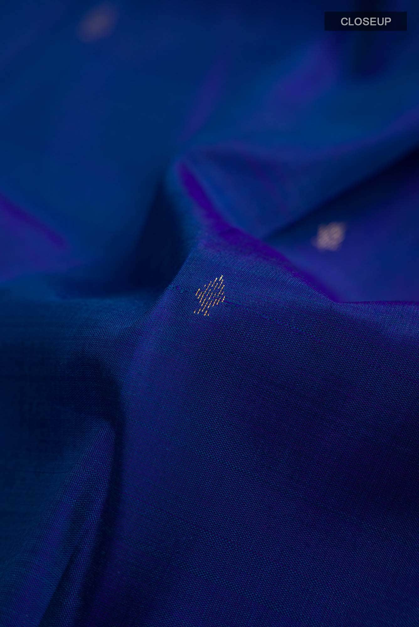 Blue Kanchipuram Silk Saree