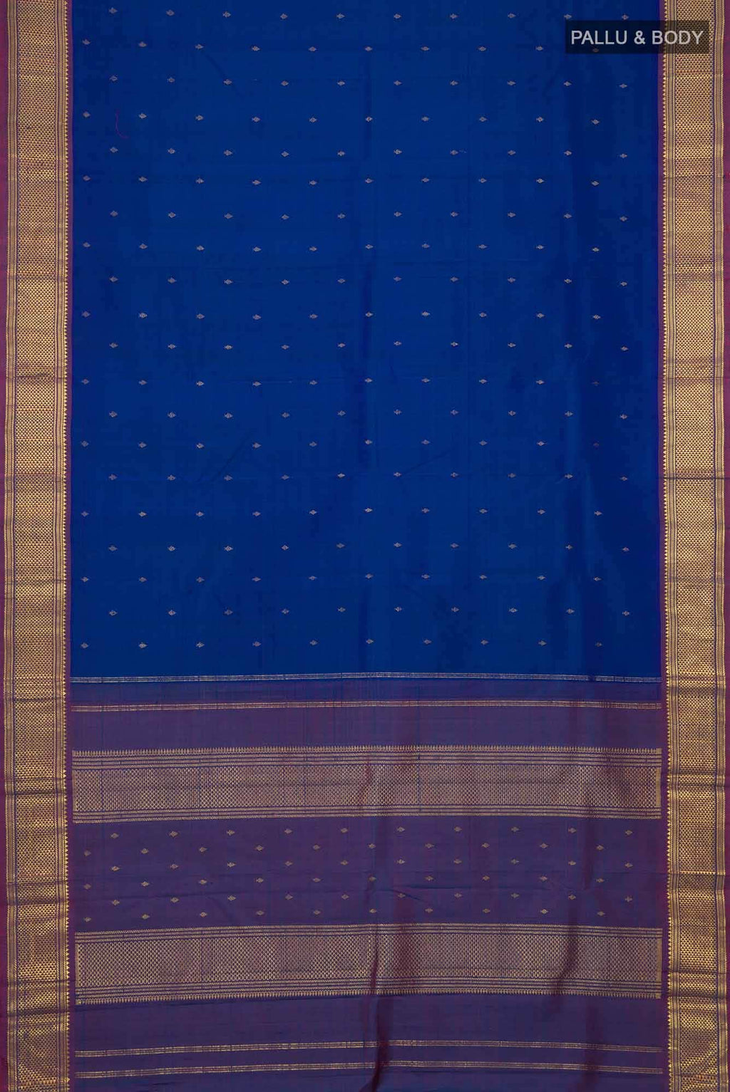 Blue Kanchipuram Silk Saree