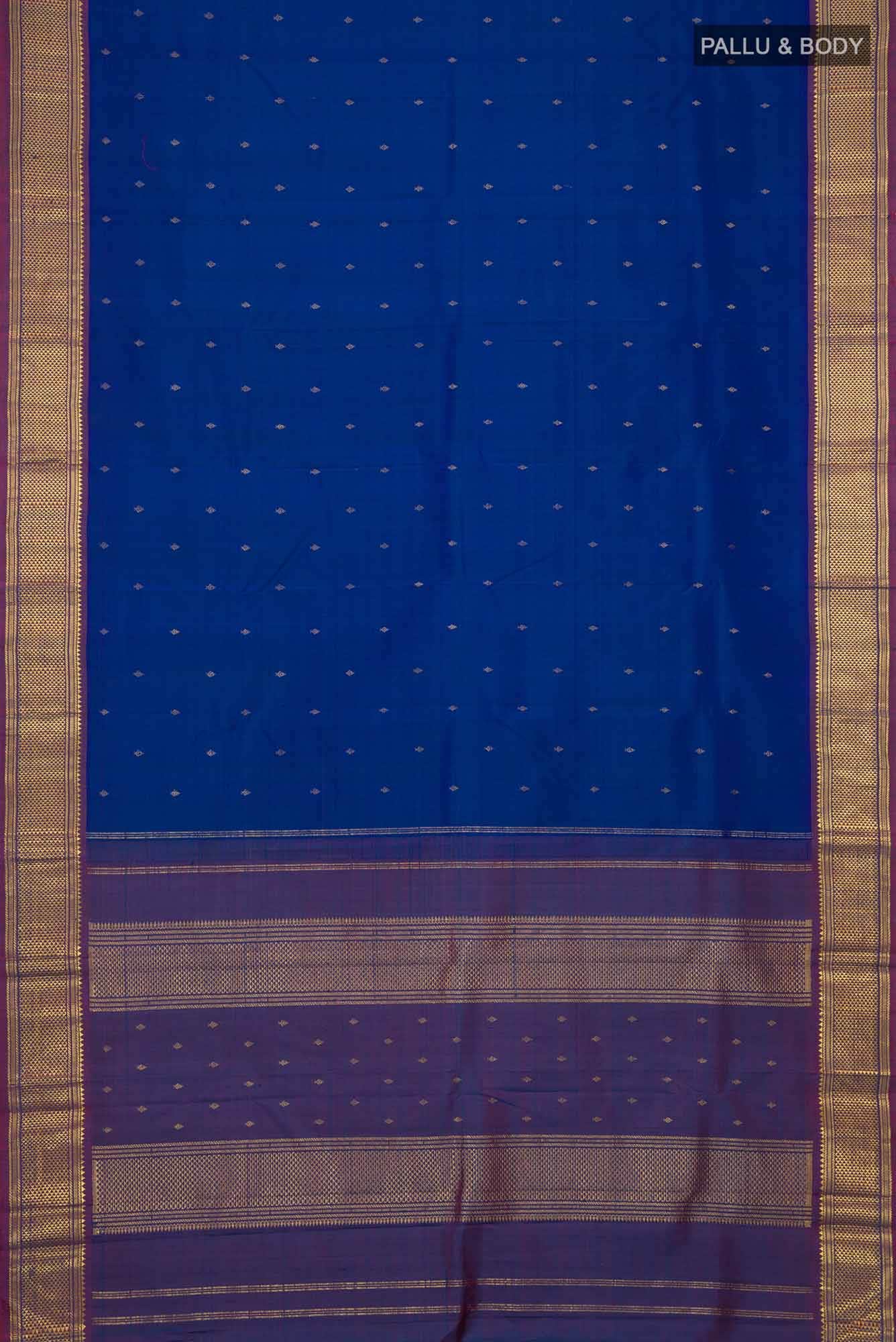 Blue Kanchipuram Silk Saree