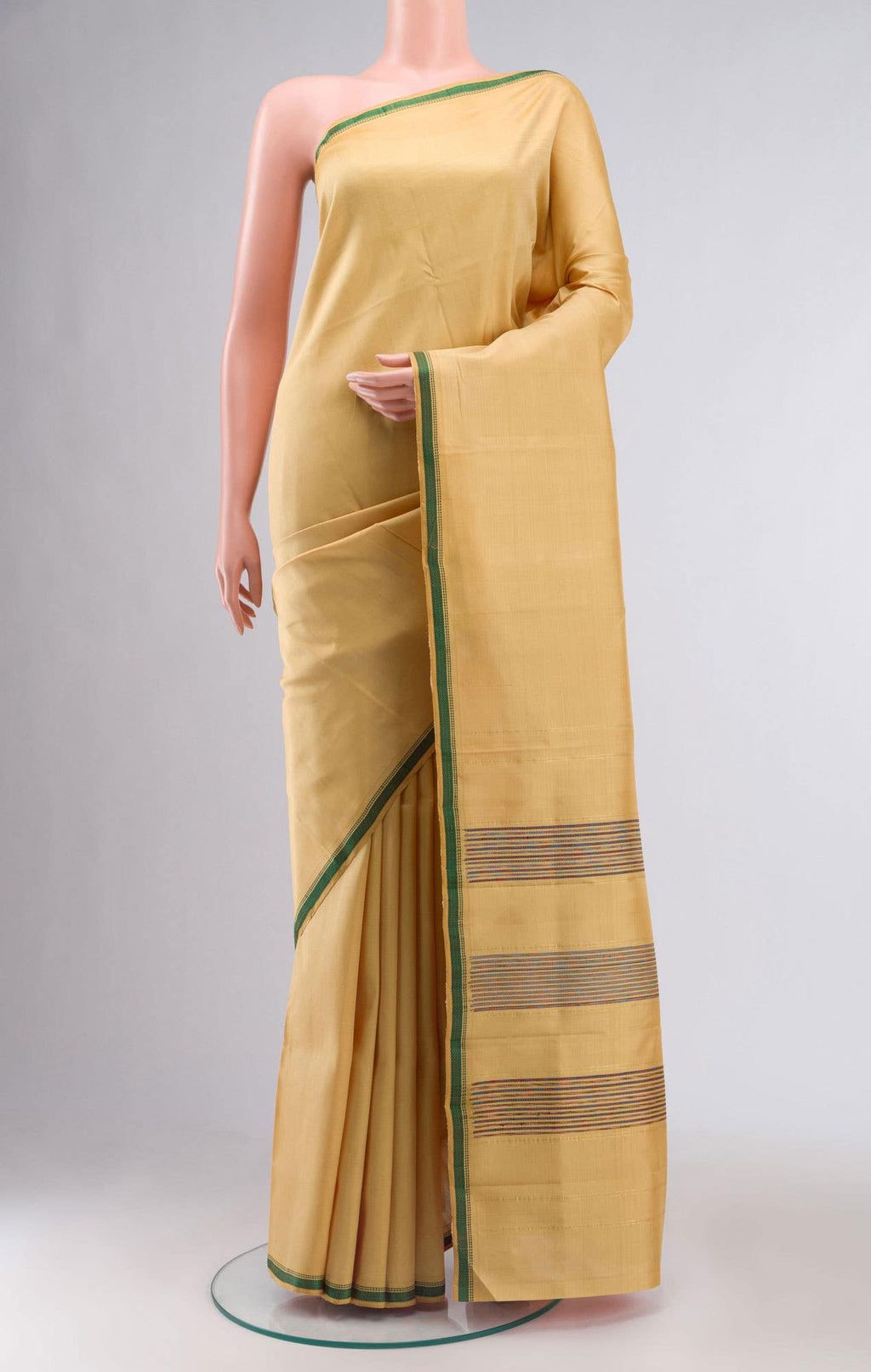 Sandal Kanchipuram Silk Saree