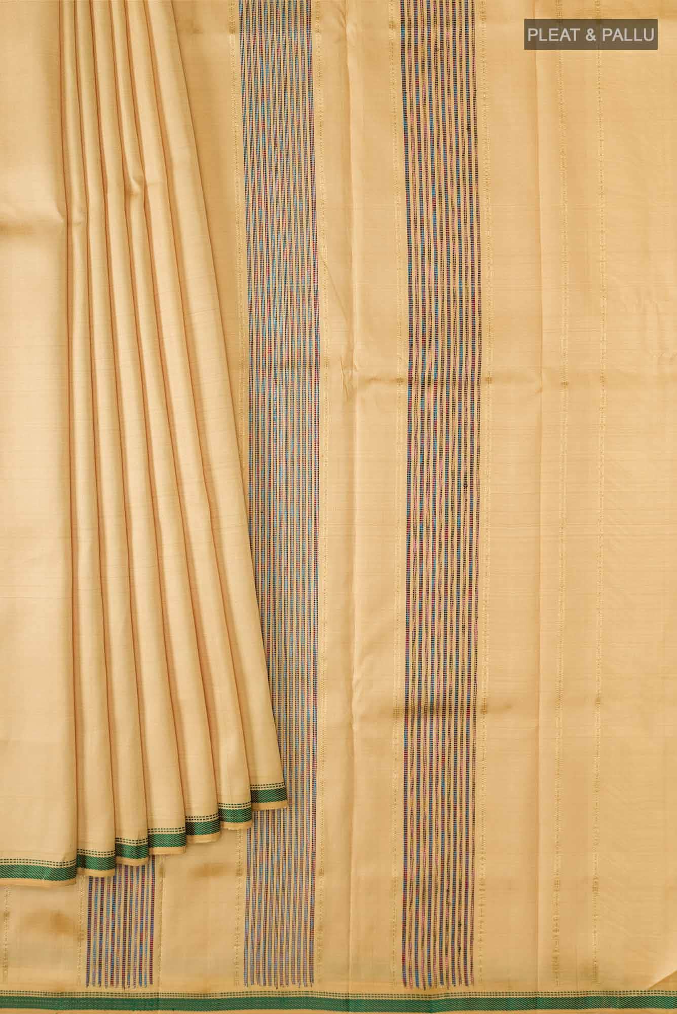 Sandal Kanchipuram Silk Saree