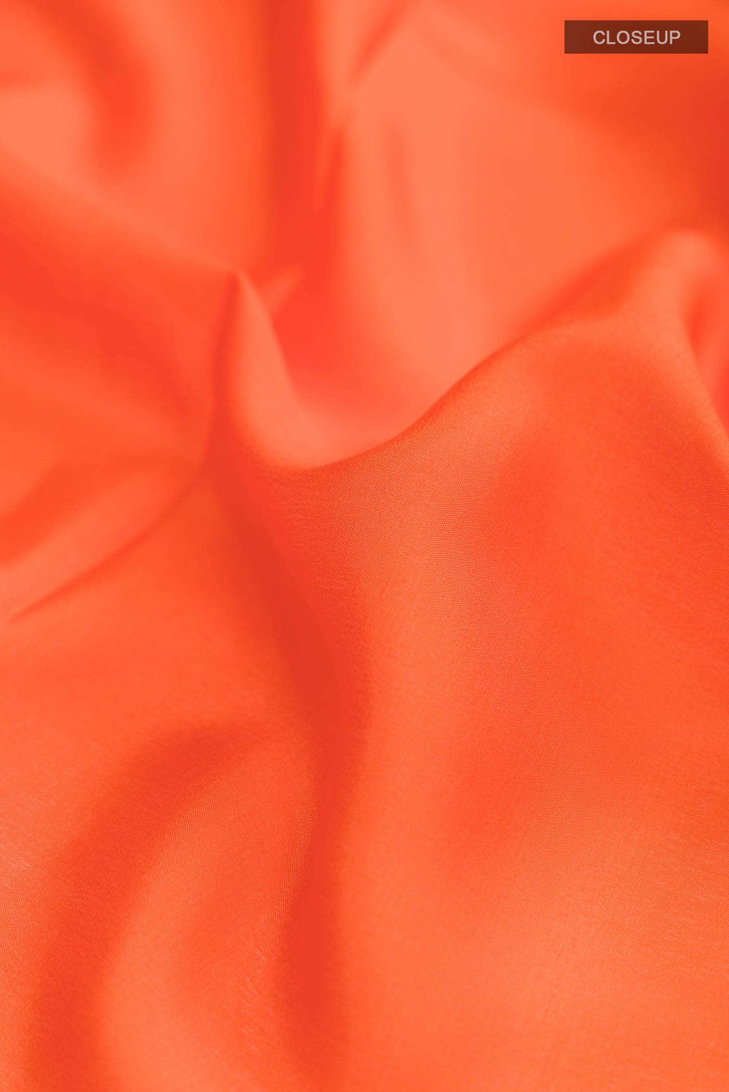 Orange Crepe Saree