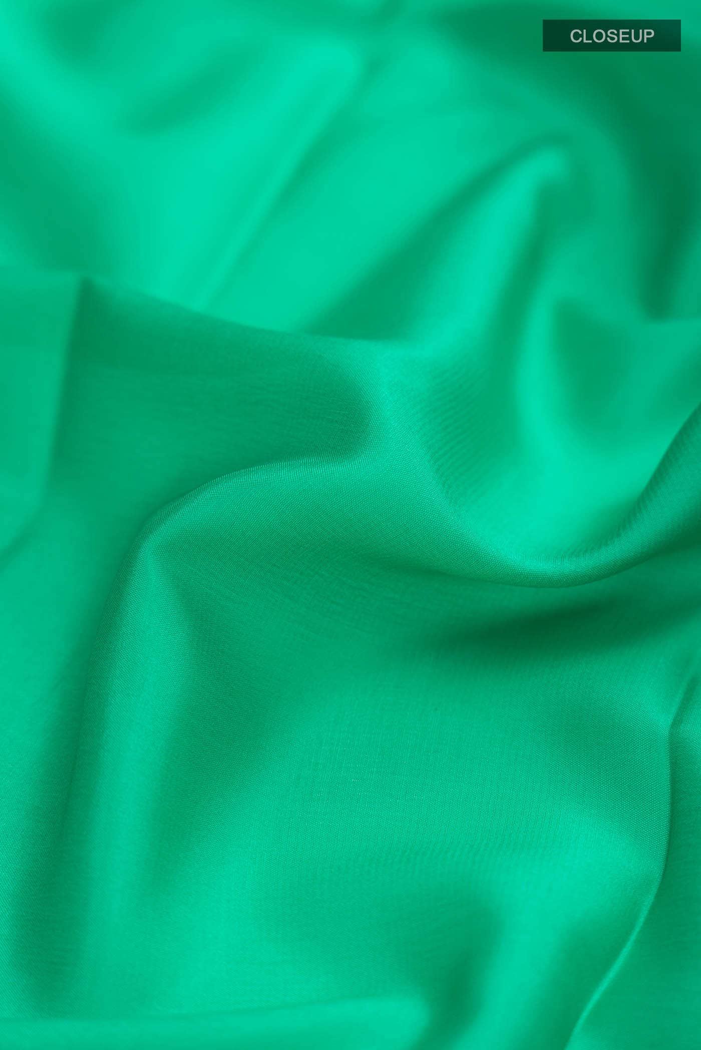 Green Mysore Crepe Saree