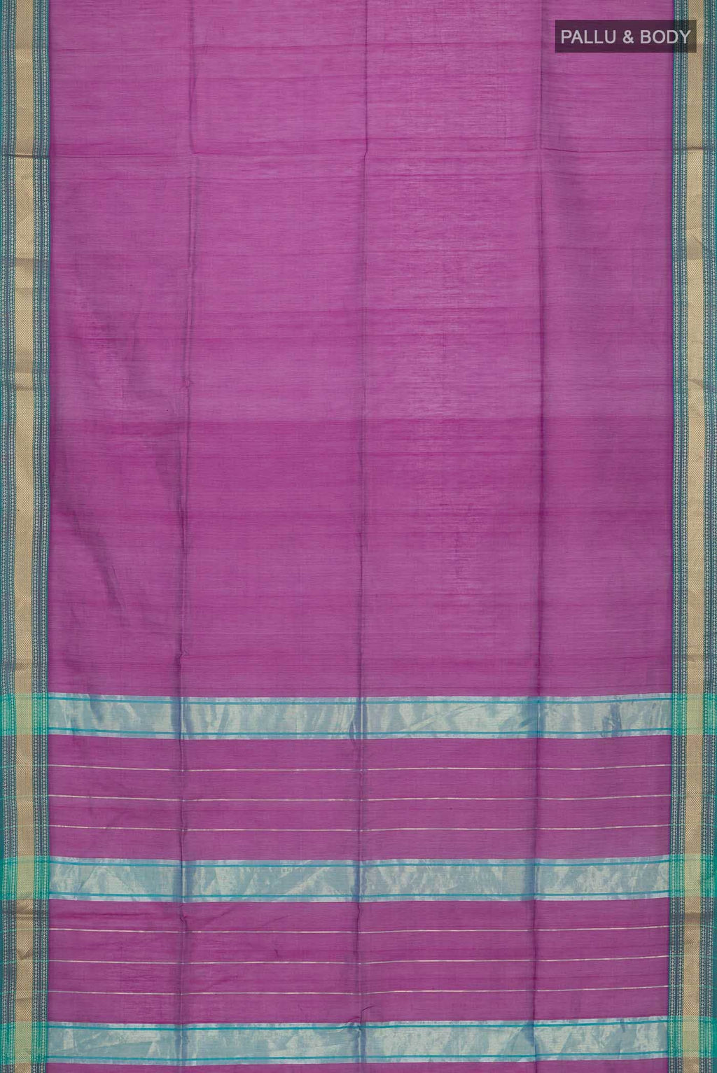 Magenta Maheshwari Silk Cotton Saree