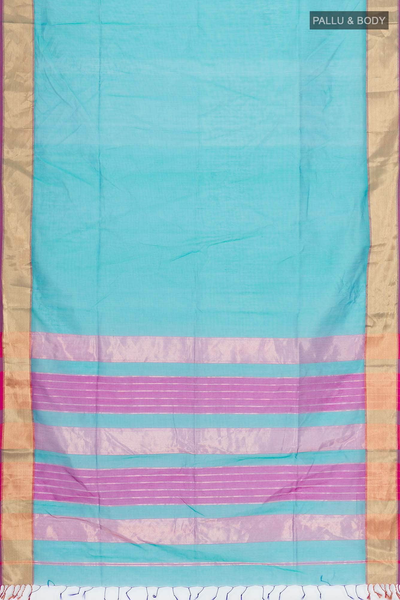 Blue Maheshwari Silk Cotton Saree