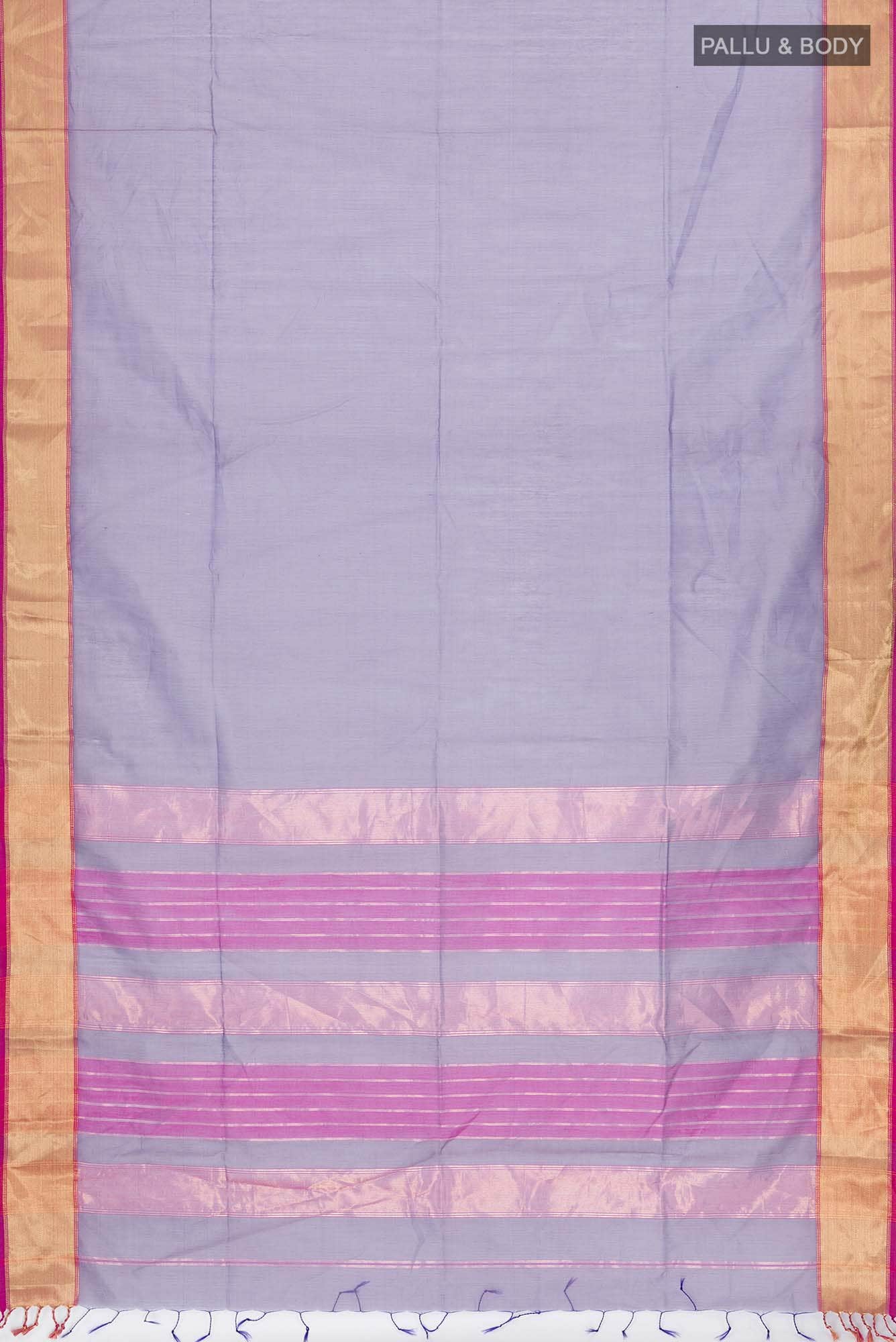 Lavender Maheshwari Silk Cotton Saree