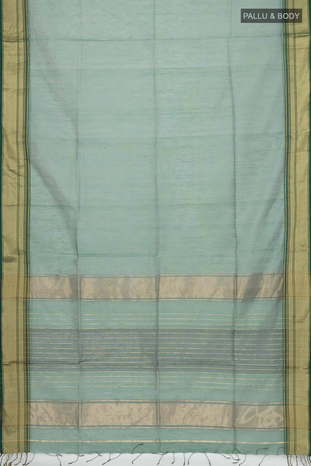 Green Maheshwari Silk Cotton Saree