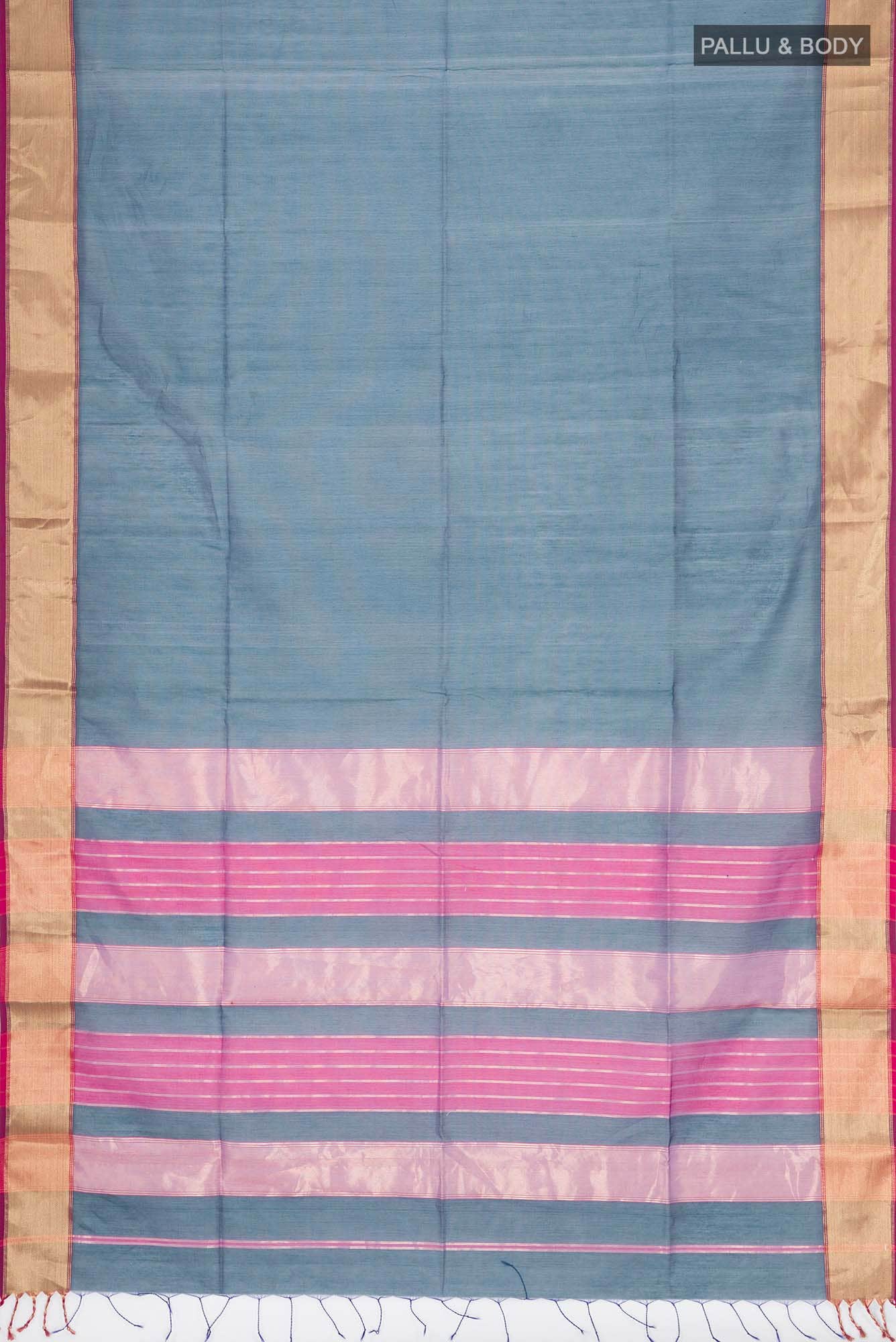 Blue Maheshwari Silk Cotton Saree