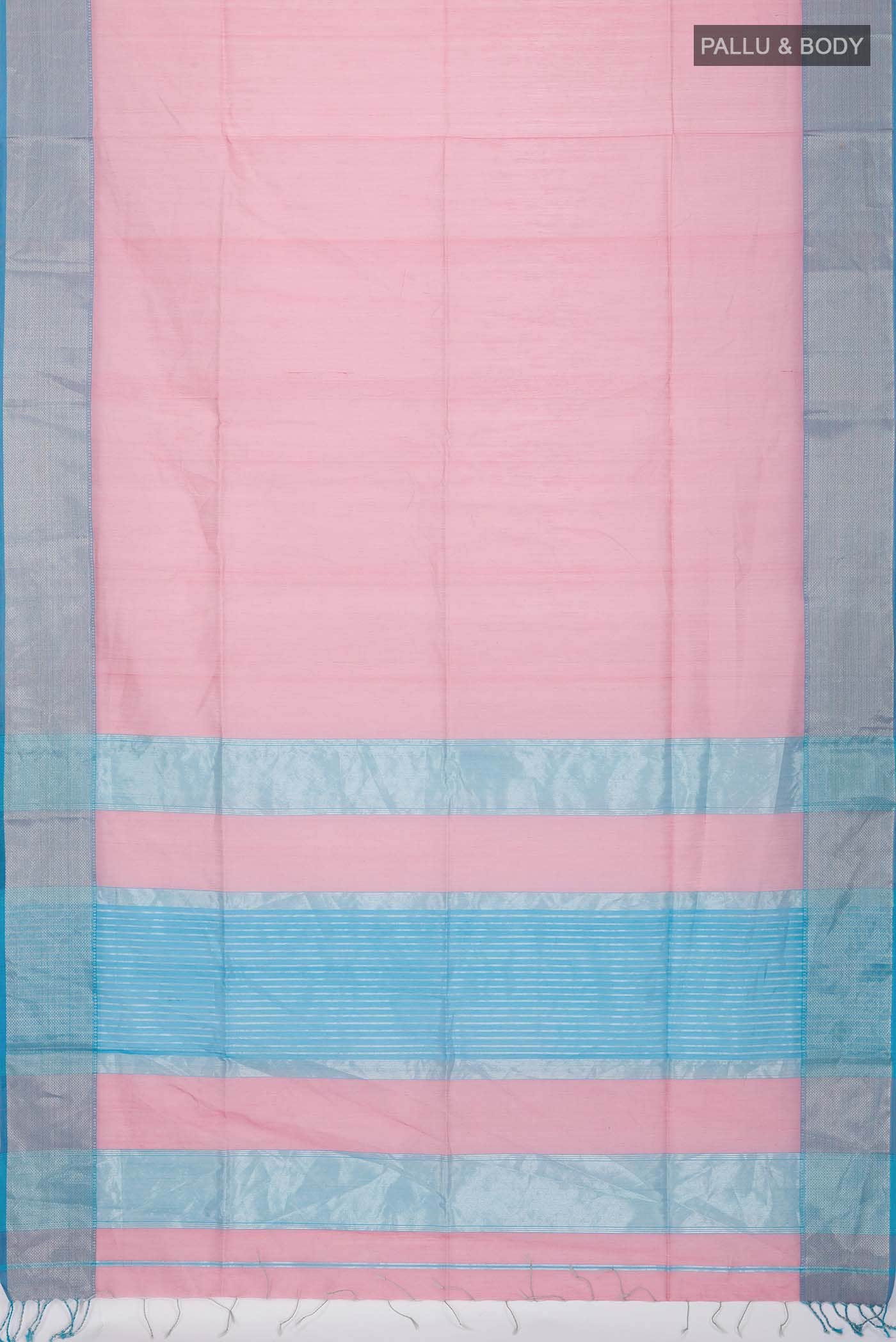 Pink Maheshwari Silk Cotton Saree