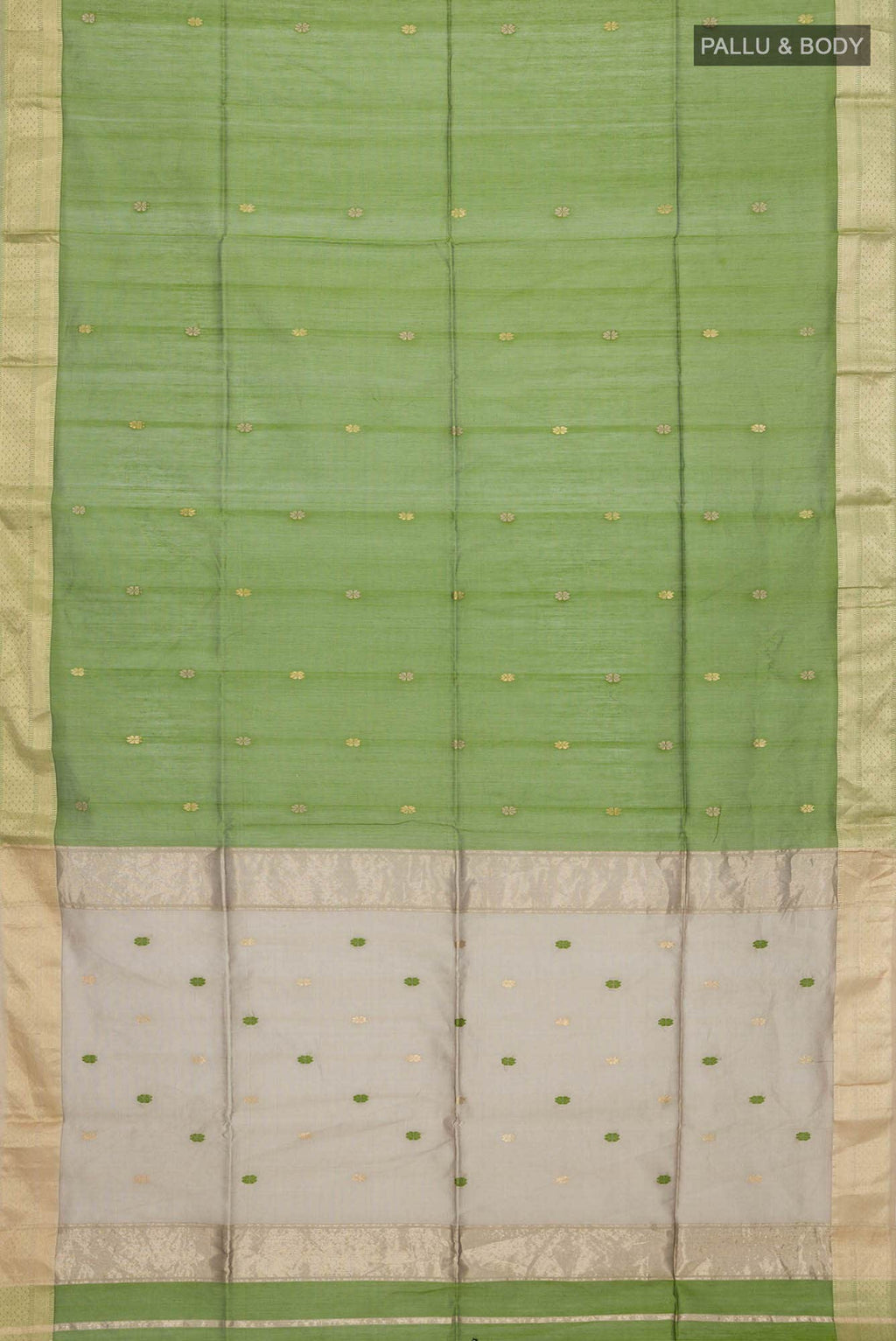 Green Maheshwari Silk Cotton Saree