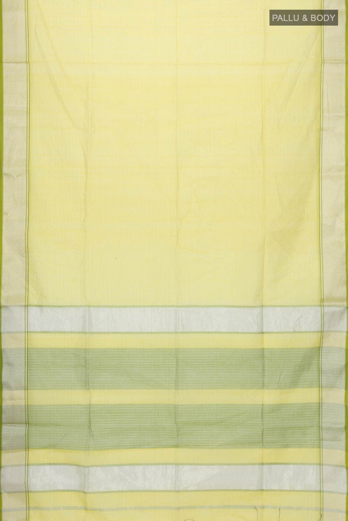 Yellow Maheshwari Silk Cotton Saree