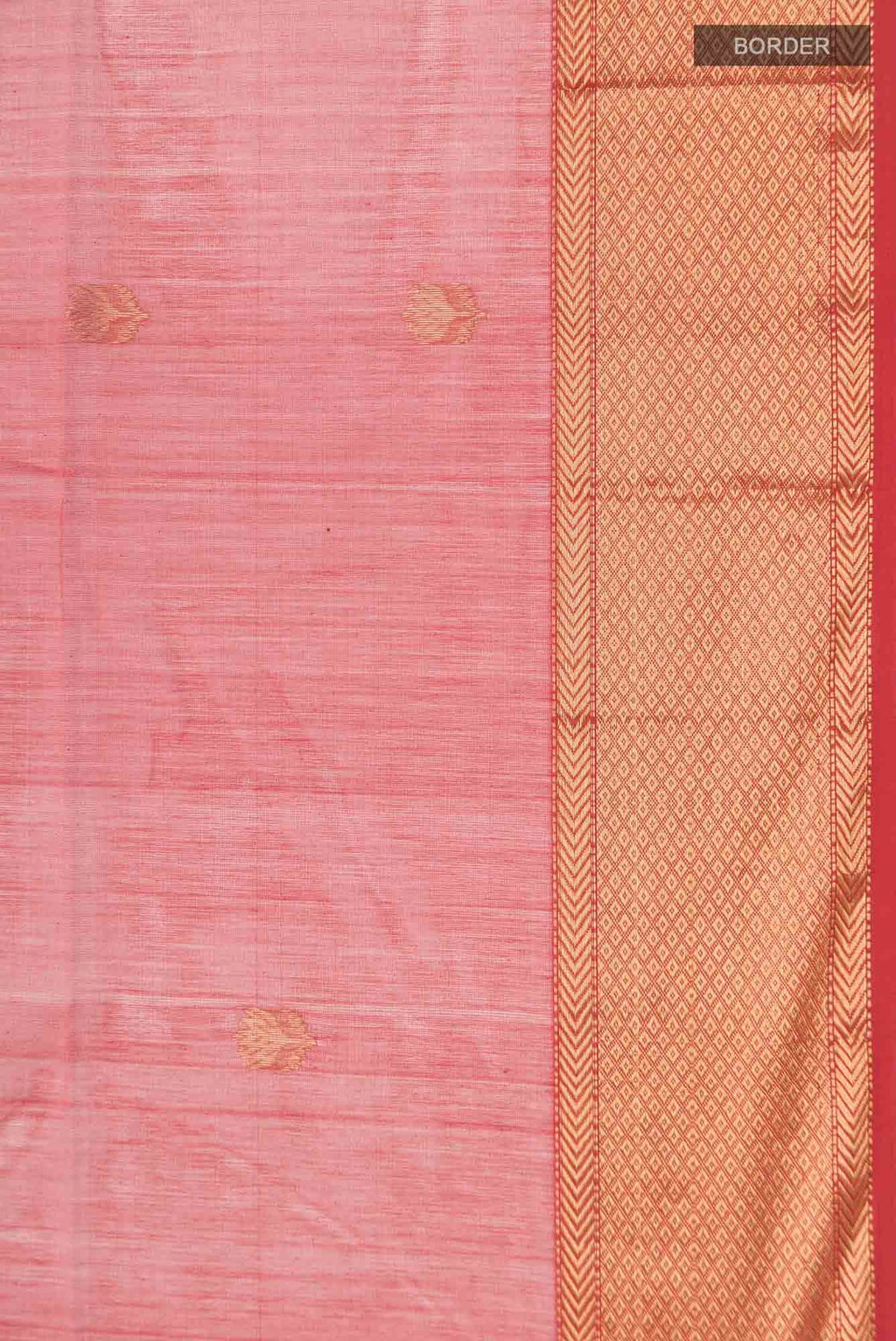 Red Maheshwari Silk Cotton Saree