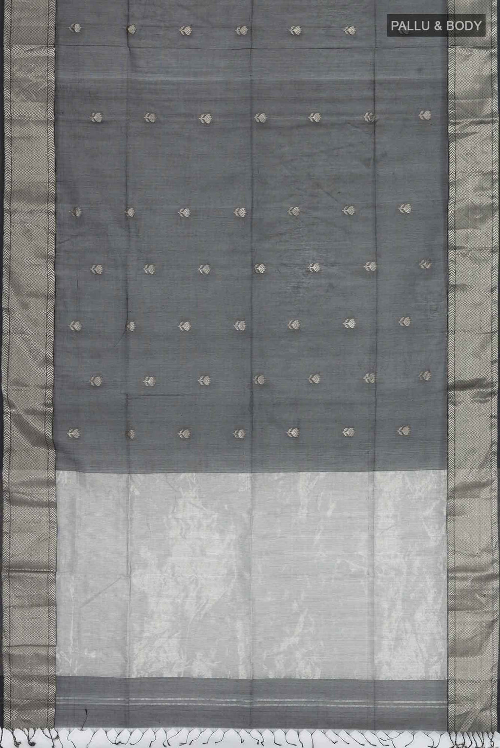 Black Maheshwari Silk Cotton Saree