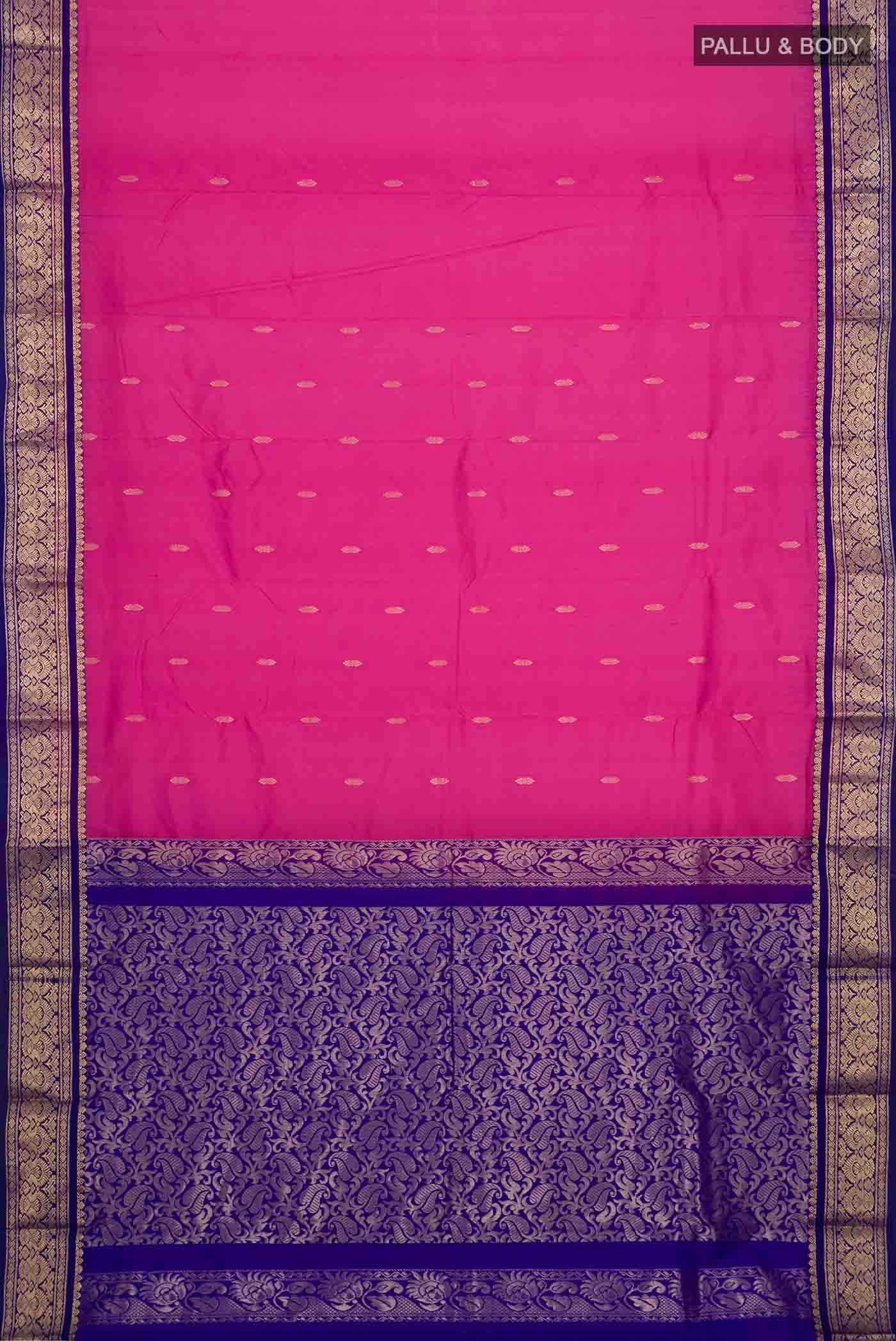 Rani Pink Bangalore Silk Saree