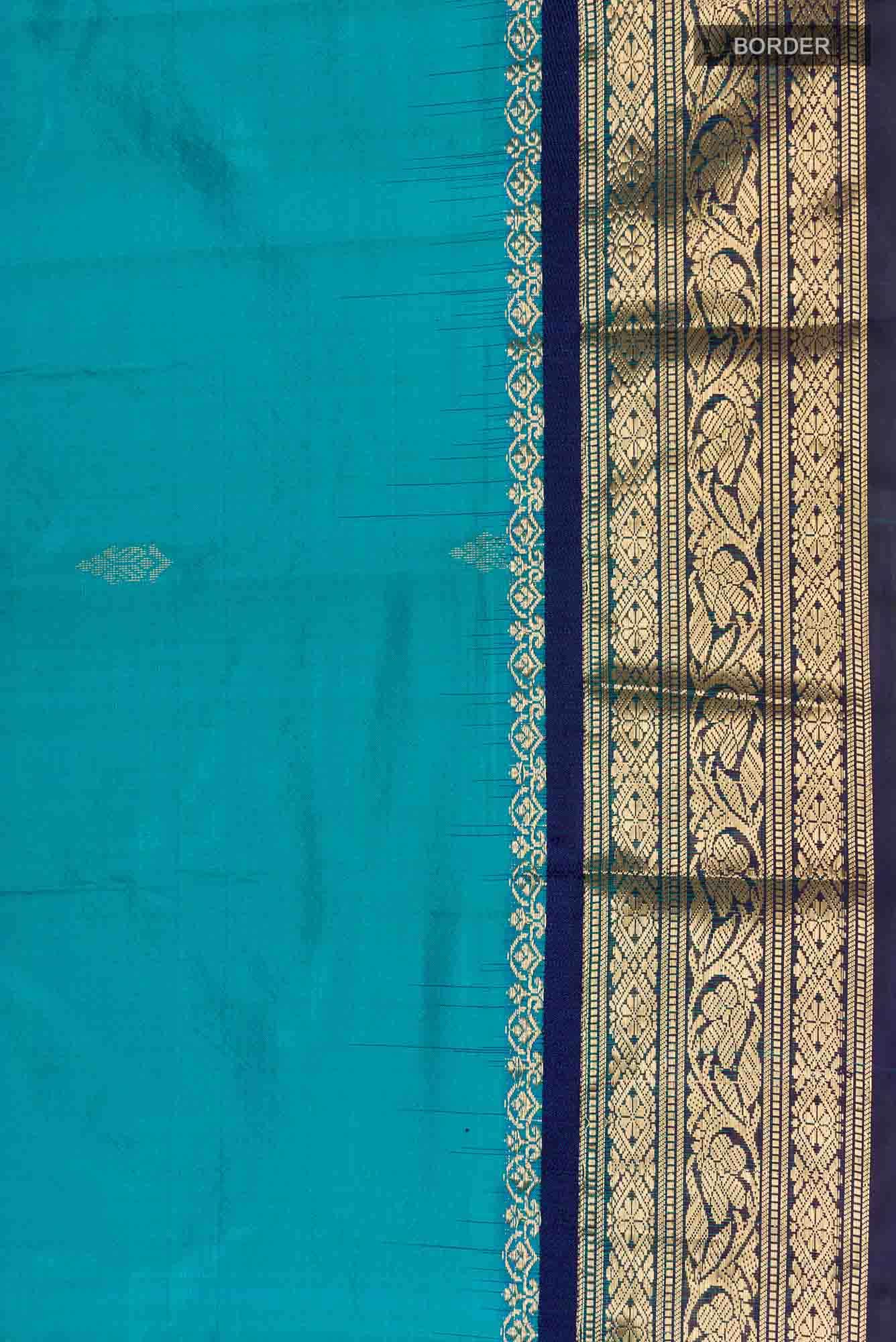 Blue Bangalore Silk Saree