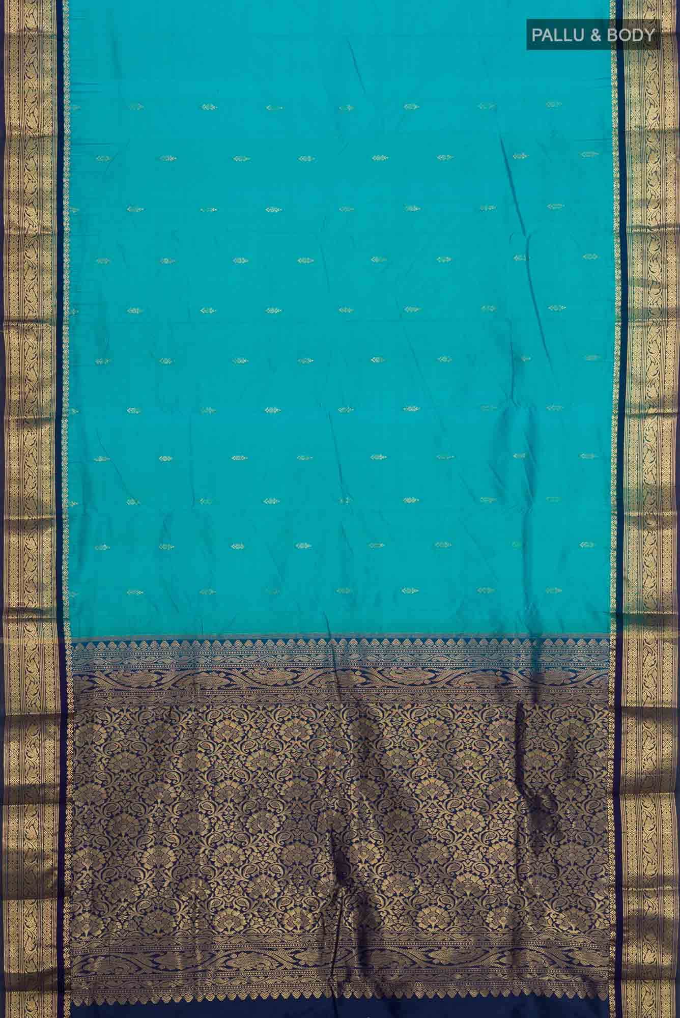 Blue Bangalore Silk Saree